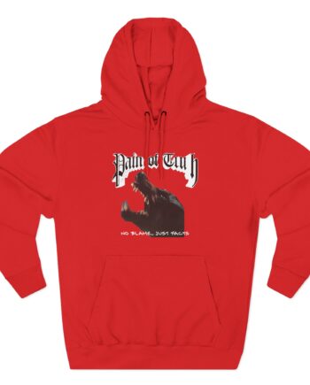 Pain of Truth No Blame...just Facts Three-Panel Fleece Hoodie