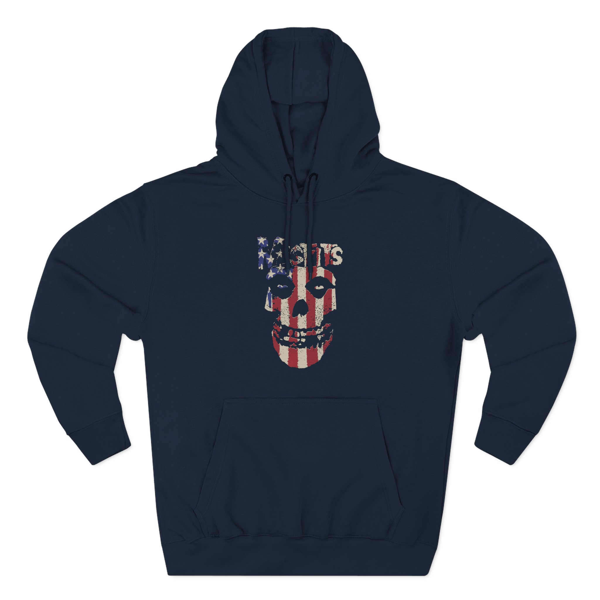 Misfits Stars and Stripes Fiend Skull Three-Panel Fleece Hoodie