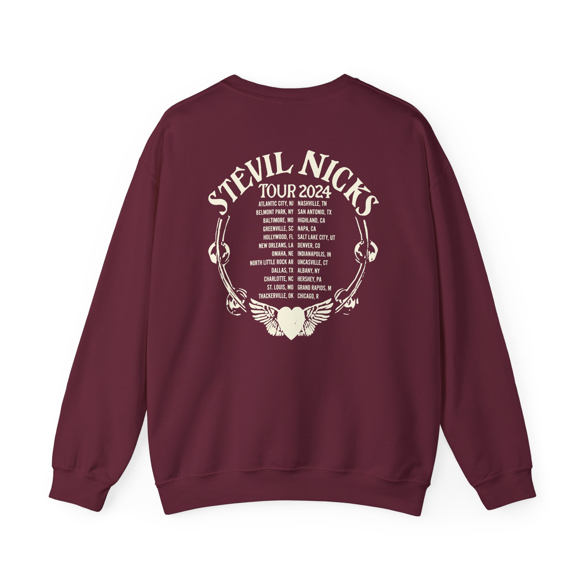 Stevie Nicks Tour Unisex Heavy Blendâ„¢ Crewneck Sweatshirt