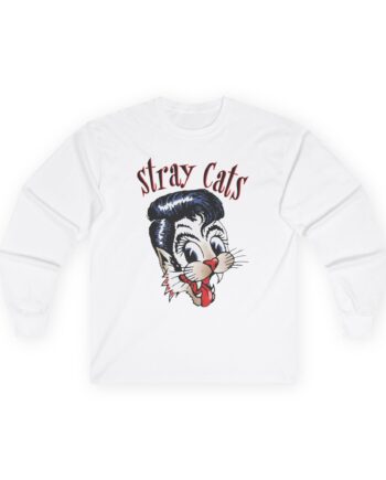 Stray Cats Airbrush Cat Unisex Ultra Cotton Long Sleeve Tee