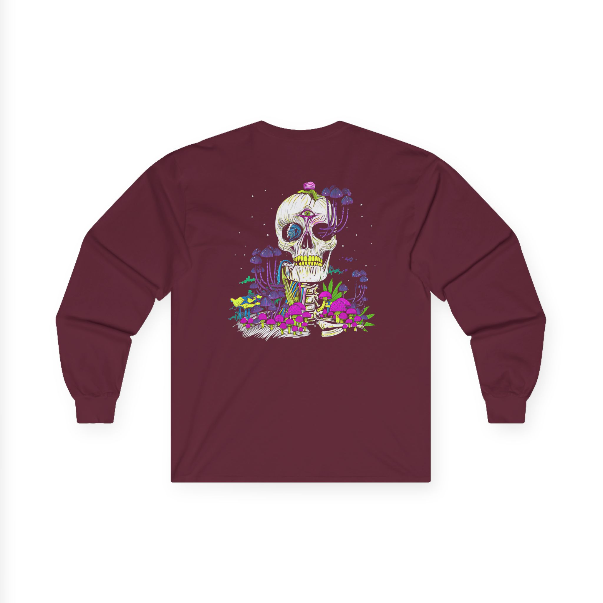 Incubus Magic Mushroom Skull Unisex Ultra Cotton Long Sleeve Tee