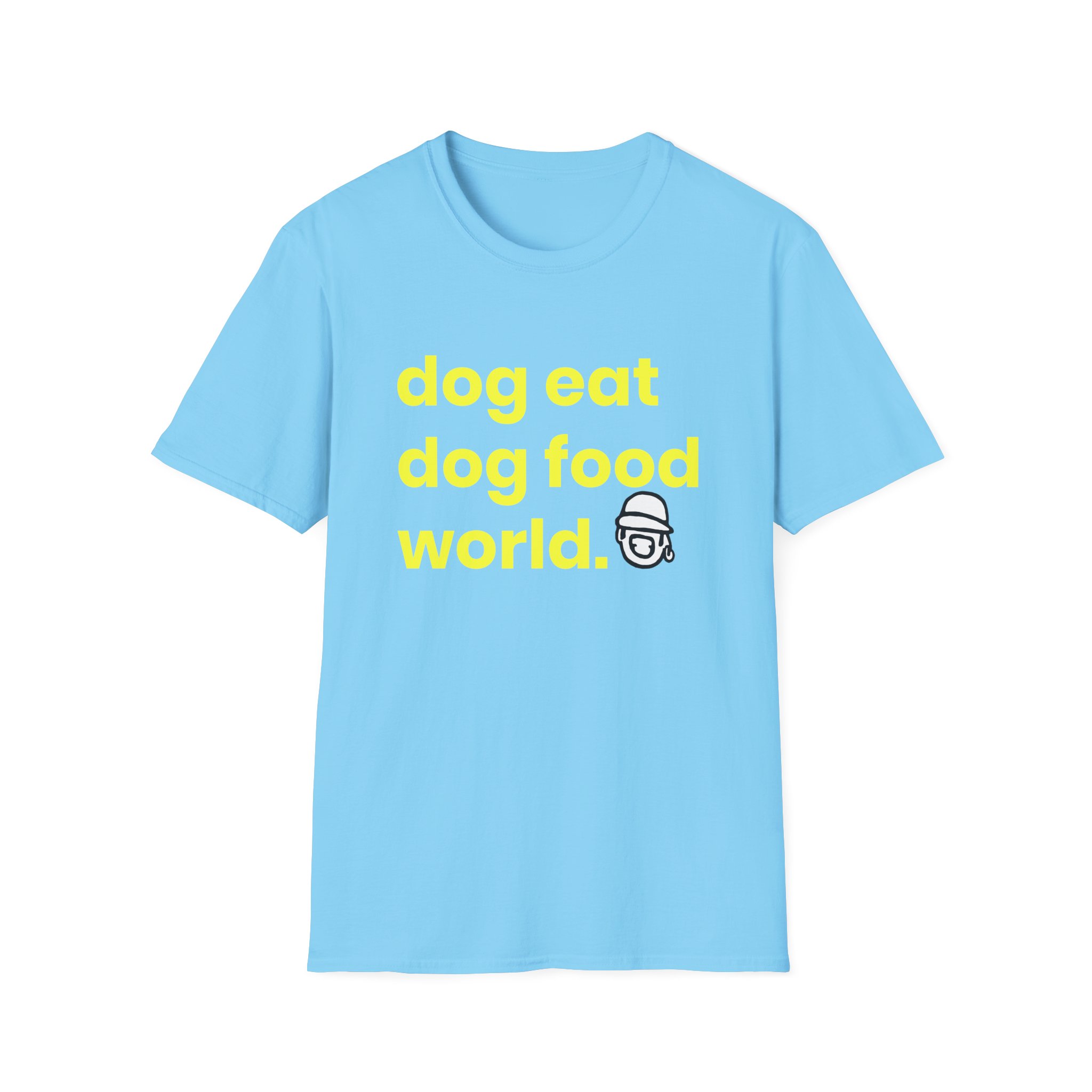Niko B Dog Eat Dog Food World Unisex Softstyle T-shirt