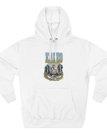 Kaleo Meditating Skeleton Three-Panel Fleece Hoodie