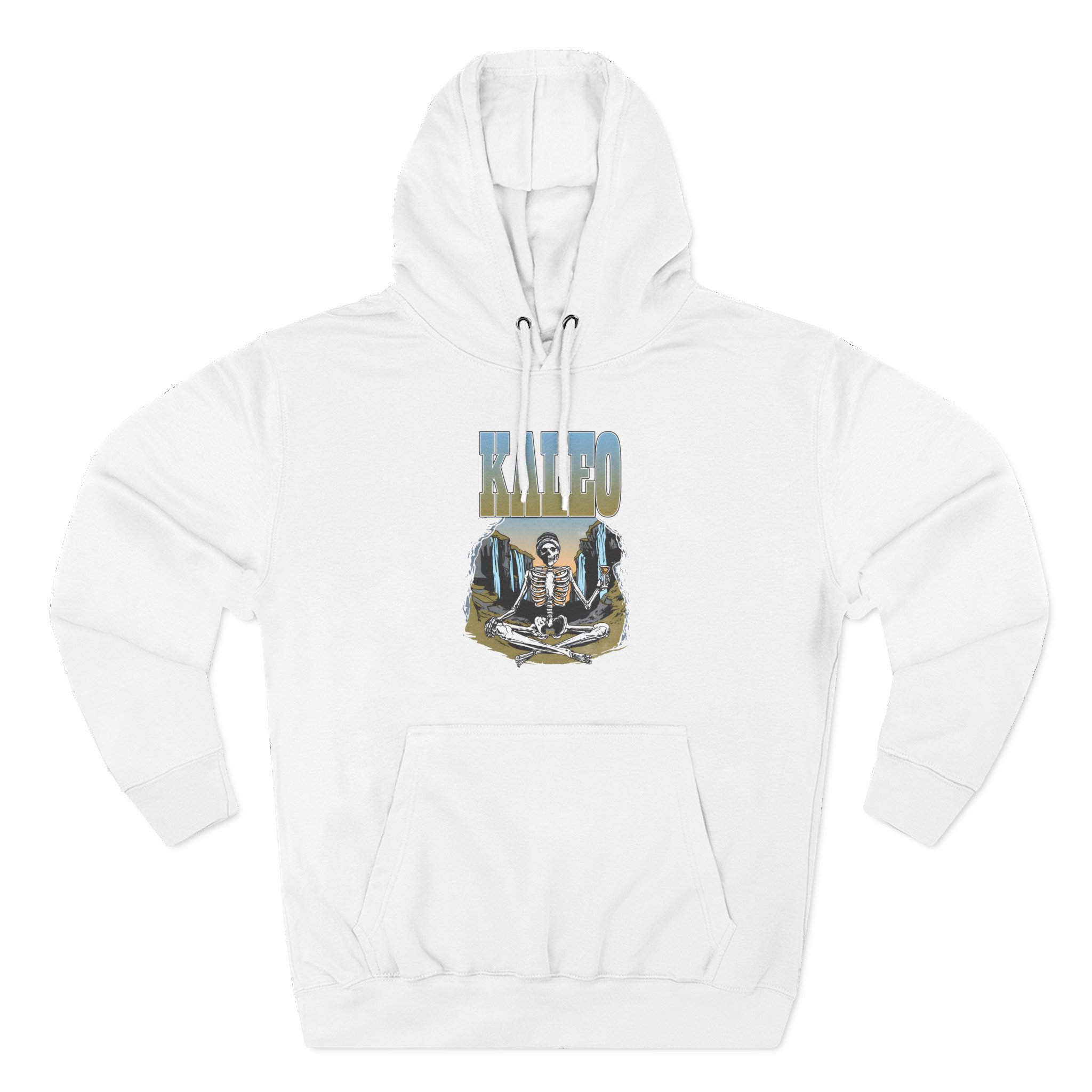 Kaleo Meditating Skeleton Three-Panel Fleece Hoodie