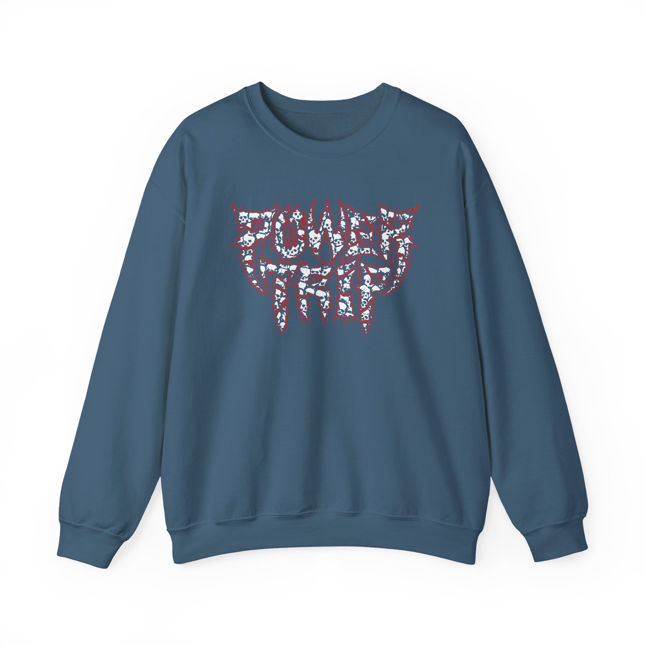 Power Trip Skull Logo Unisex Heavy Blendâ„¢ Crewneck Sweatshirt