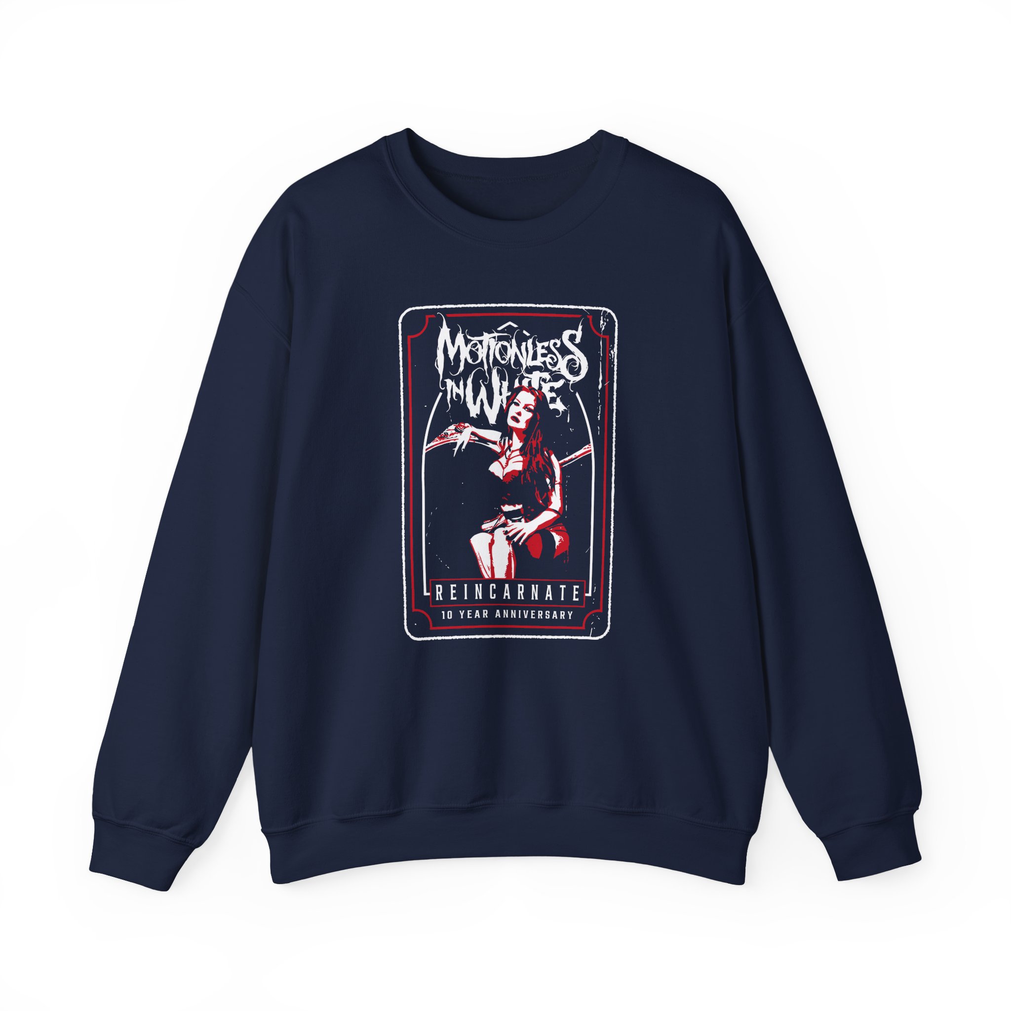 Motionless in White the Queen Unisex Heavy Blendâ„¢ Crewneck Sweatshirt