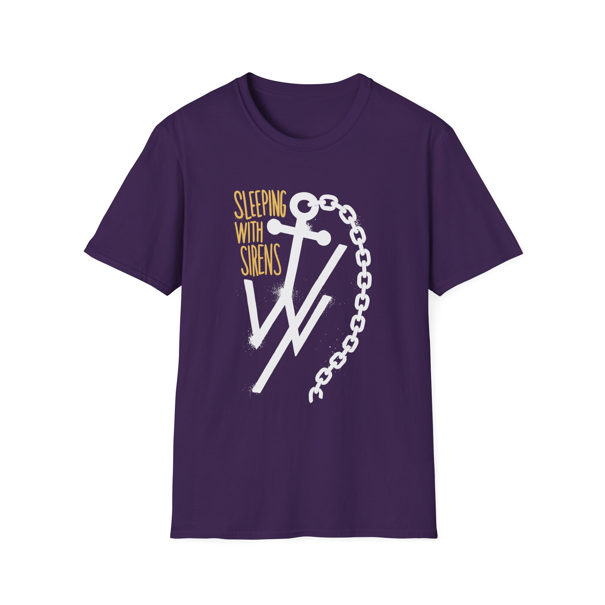 Sleeping With Sirens Anchor Chain Unisex Softstyle T-Shirt