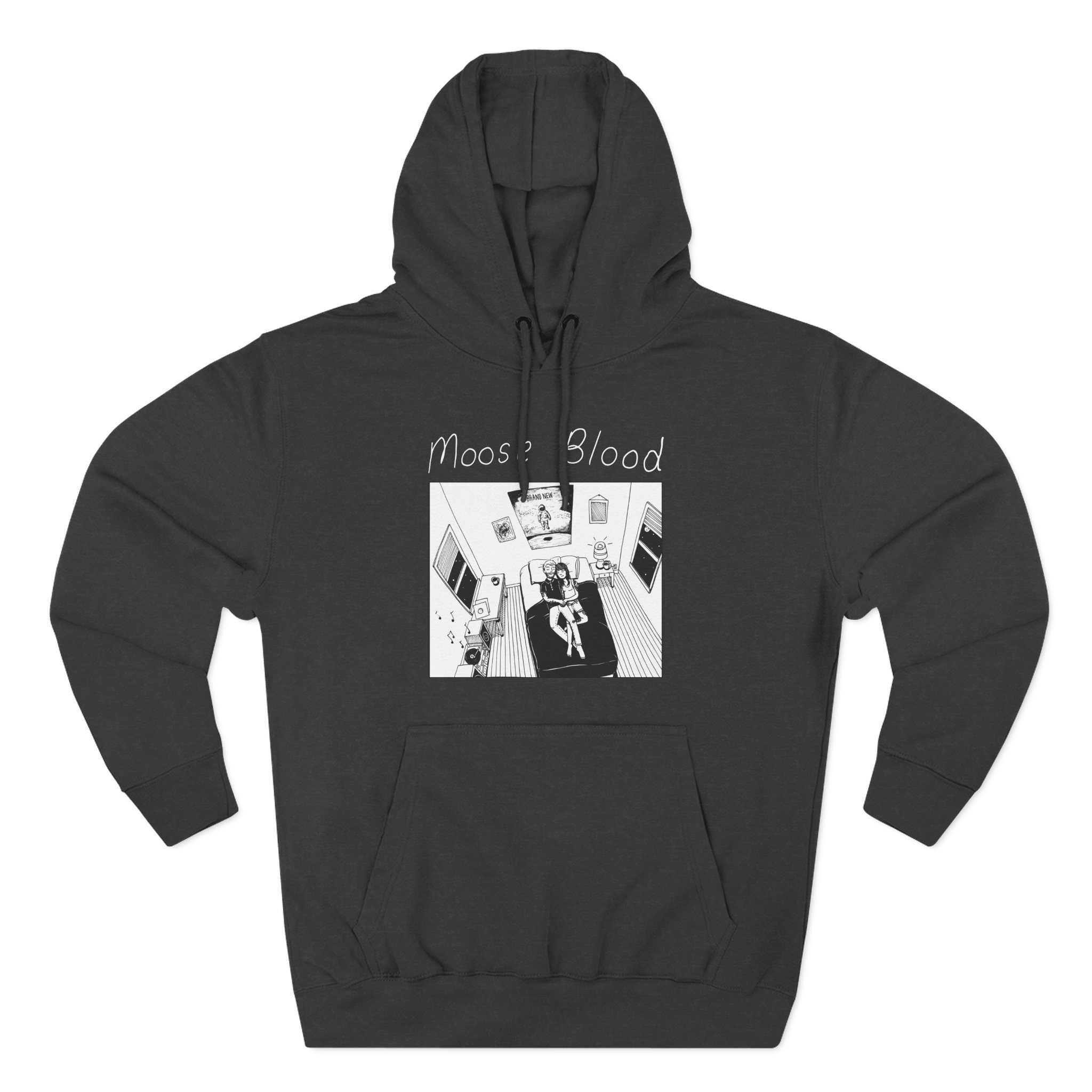 Moose Blood Band Three-Panel Fleece Hoodie