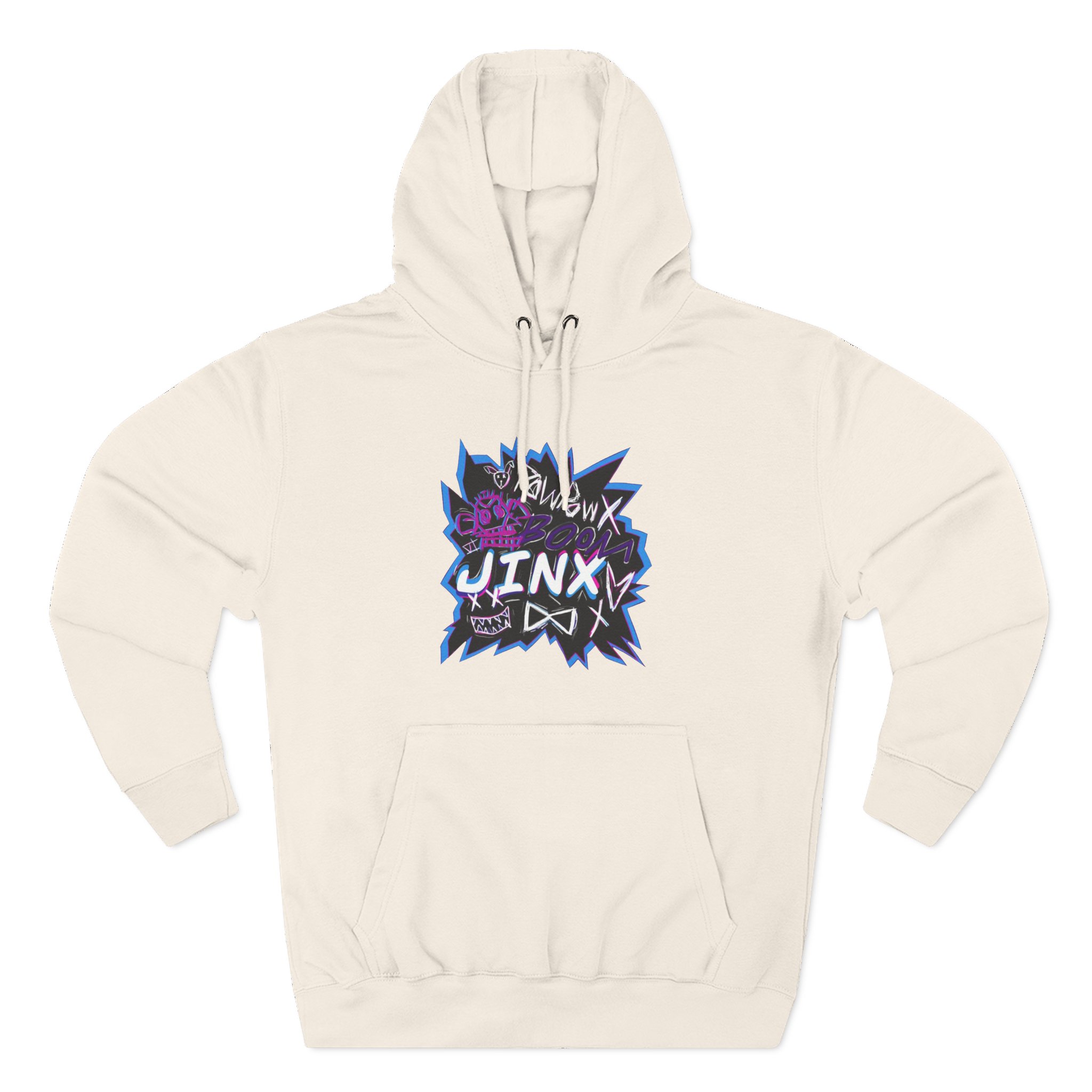Jinx Three-Panel Fleece Hoodie