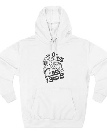 JLS Heart Beats Three-Panel Fleece Hoodie