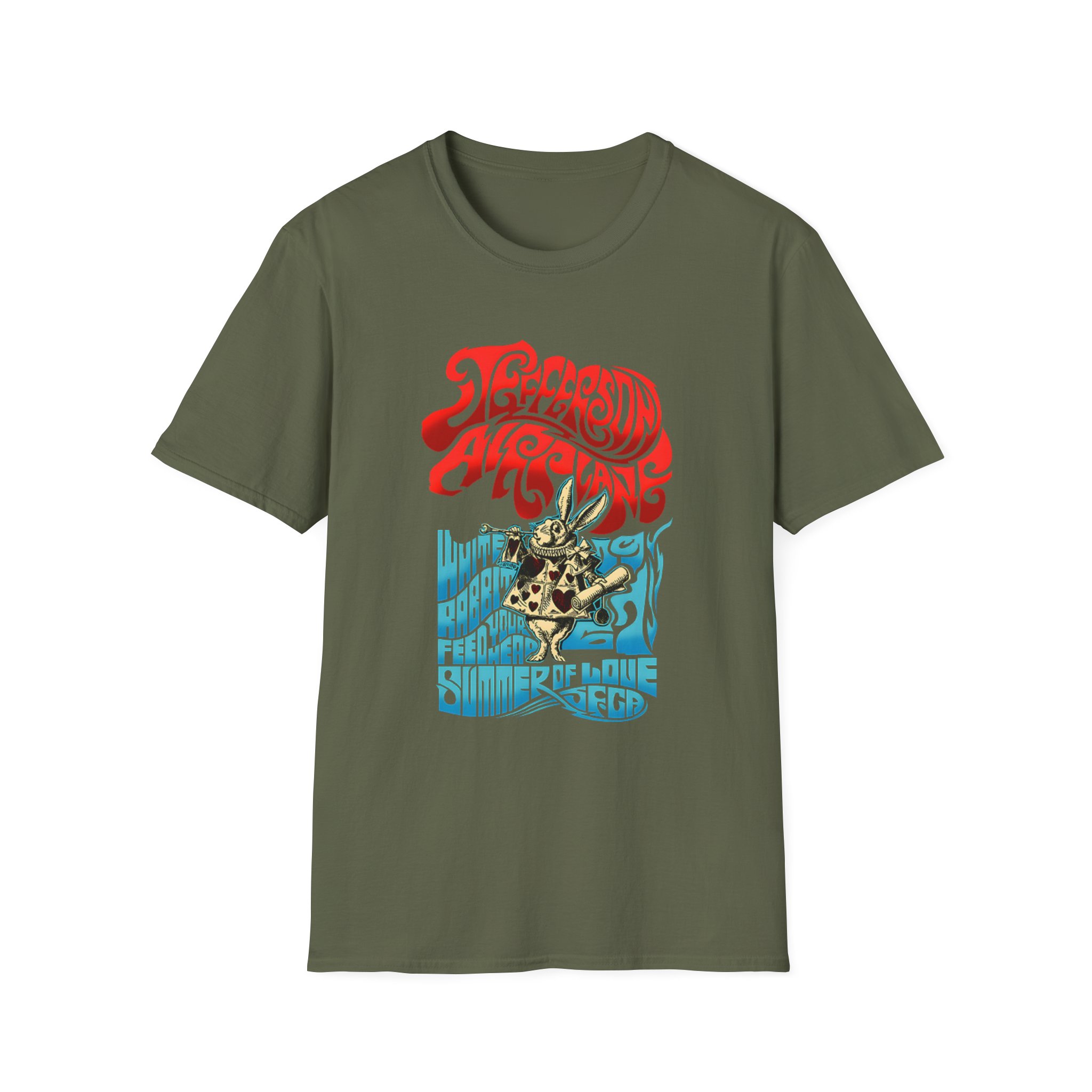 Jefferson Airplane Rabbit Unisex Softstyle T-Shirt
