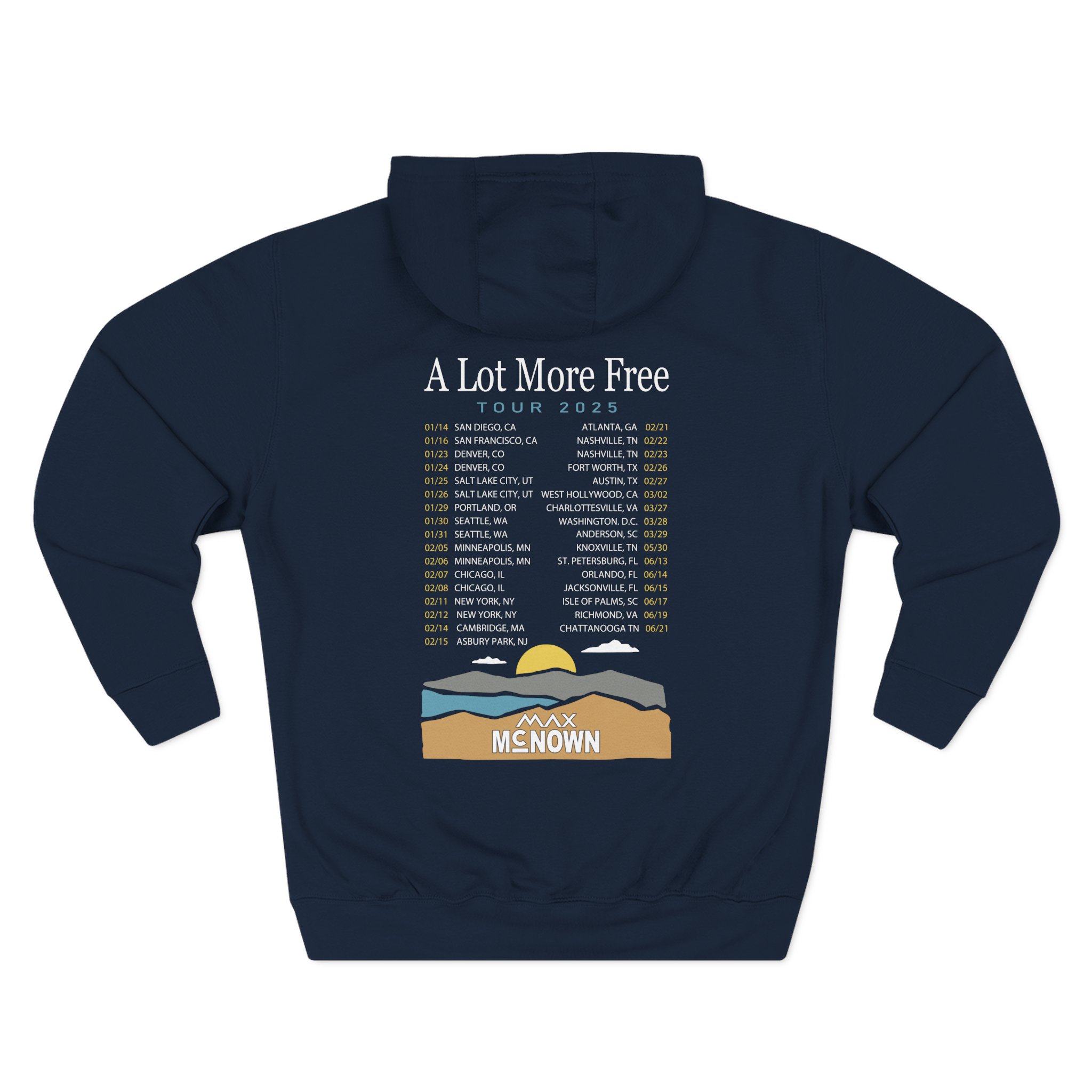 Max Mcnown US Tour Three-Panel Fleece Hoodie