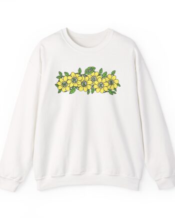 The Wrecks Flower Unisex Heavy Blend™ Crewneck Sweatshirt
