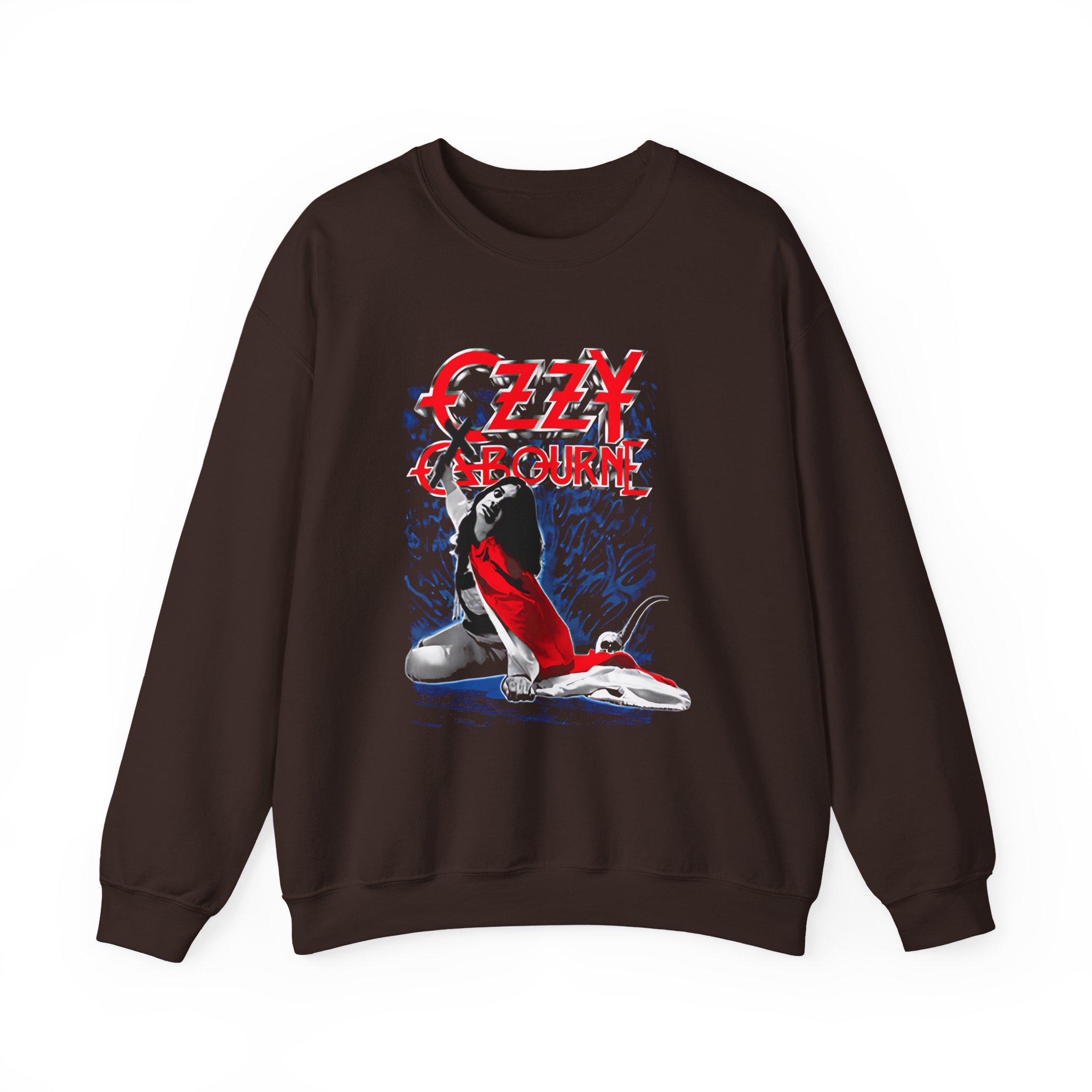 Ozzy Osbourne Blizzard of Ozz Rock & Roll Hall of Fame Unisex Heavy Blendâ„¢ Crewneck Sweatshirt