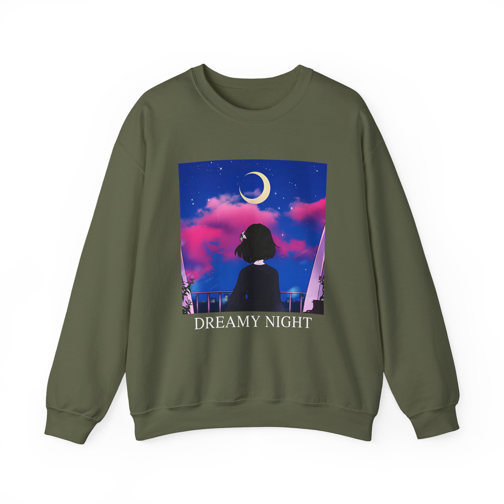Lilypichu Dreamy Night Unisex Heavy Blendâ„¢ Crewneck Sweatshirt