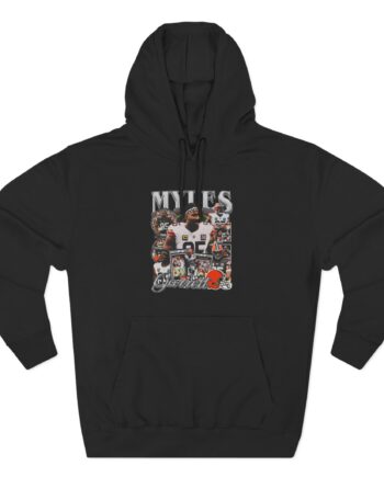 Myles Garrett Three-Panel Fleece Hoodie