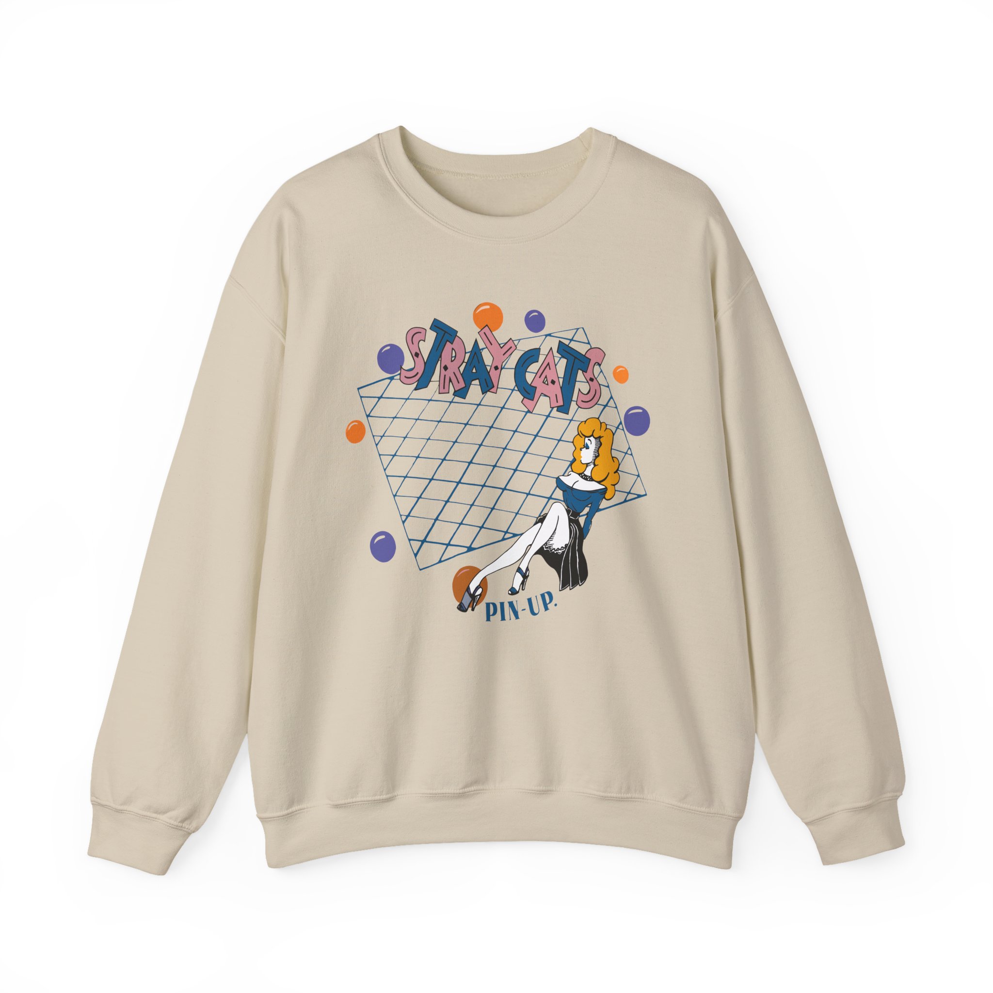 Stray Cats Pin Up Unisex Heavy Blendâ„¢ Crewneck Sweatshirt