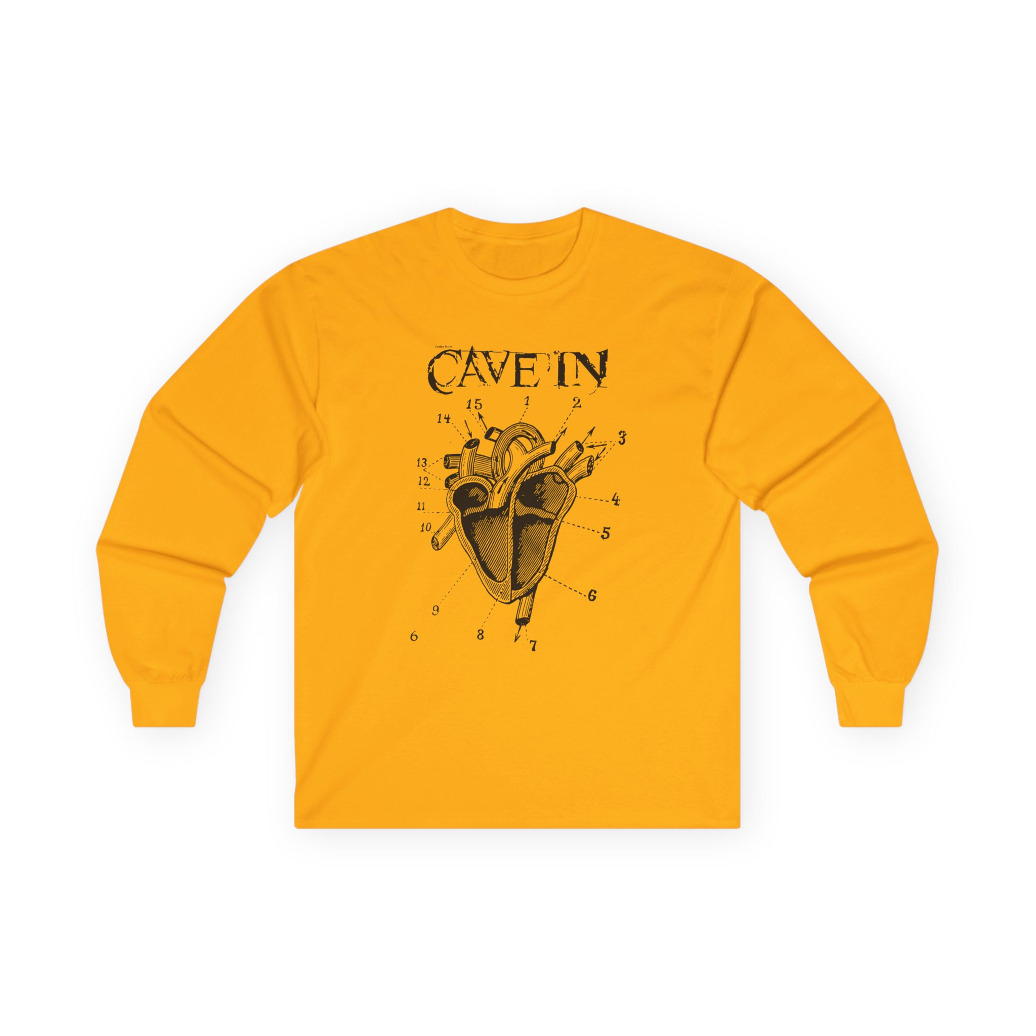 Cave in Classic Heart Unisex Ultra Cotton Long Sleeve Tee