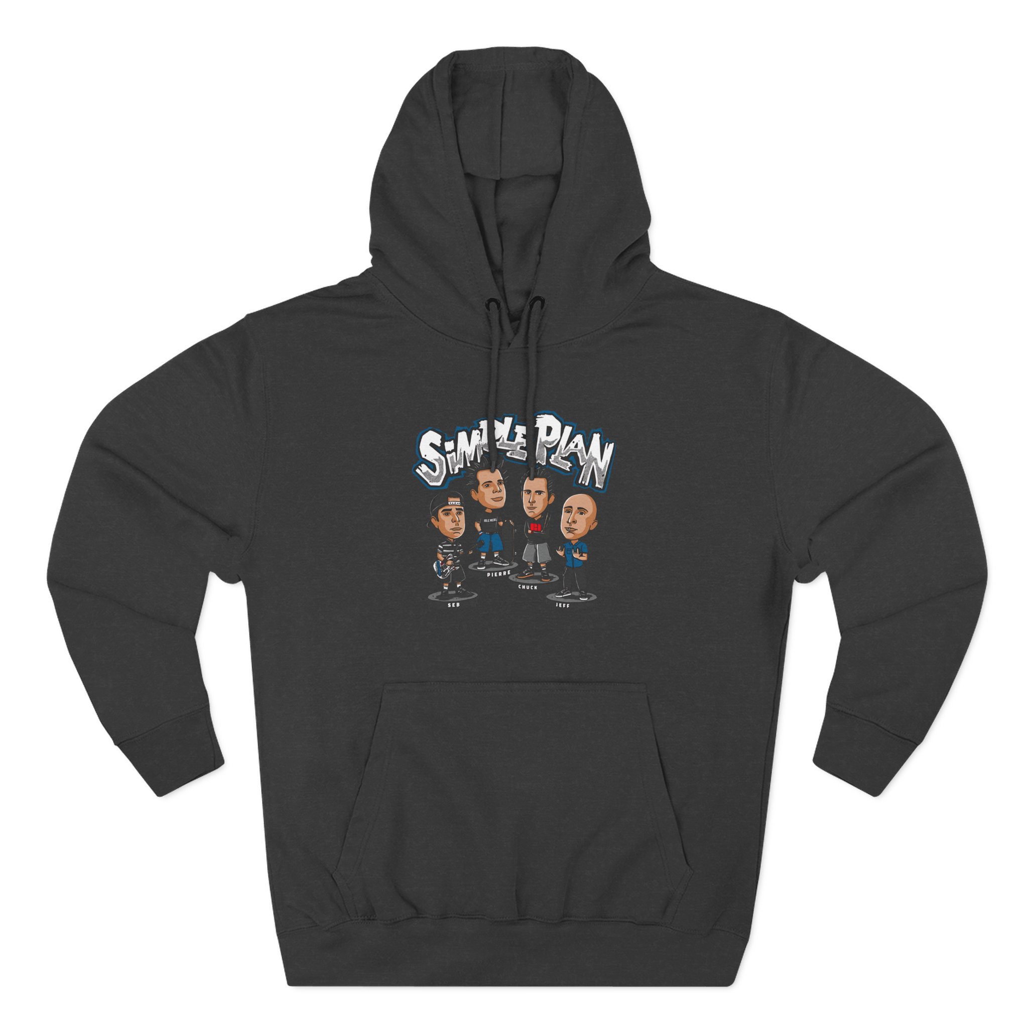 Simple Plan Bobblehead Three-Panel Fleece Hoodie