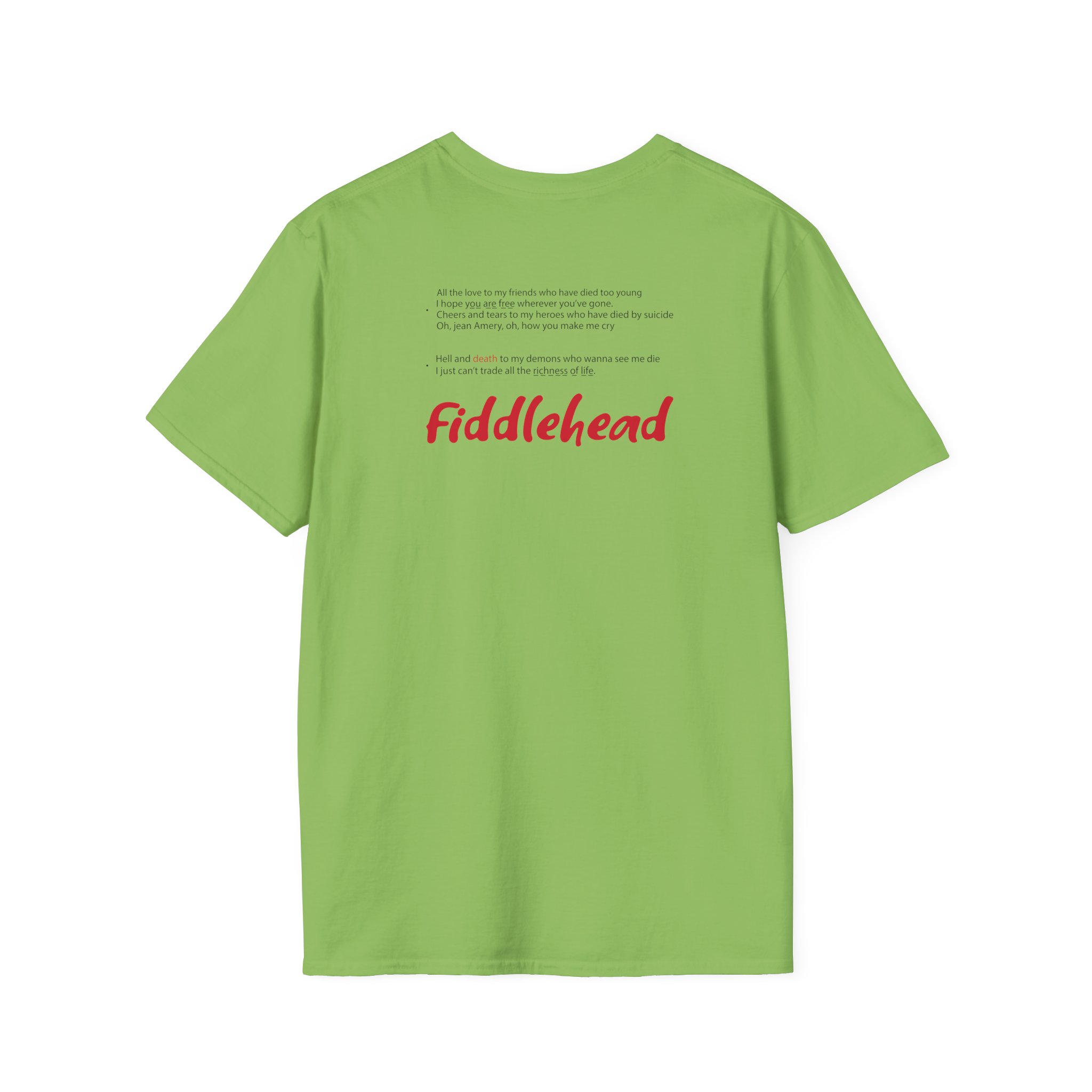 Fiddlehead Jean Emery Unisex Softstyle T-Shirt
