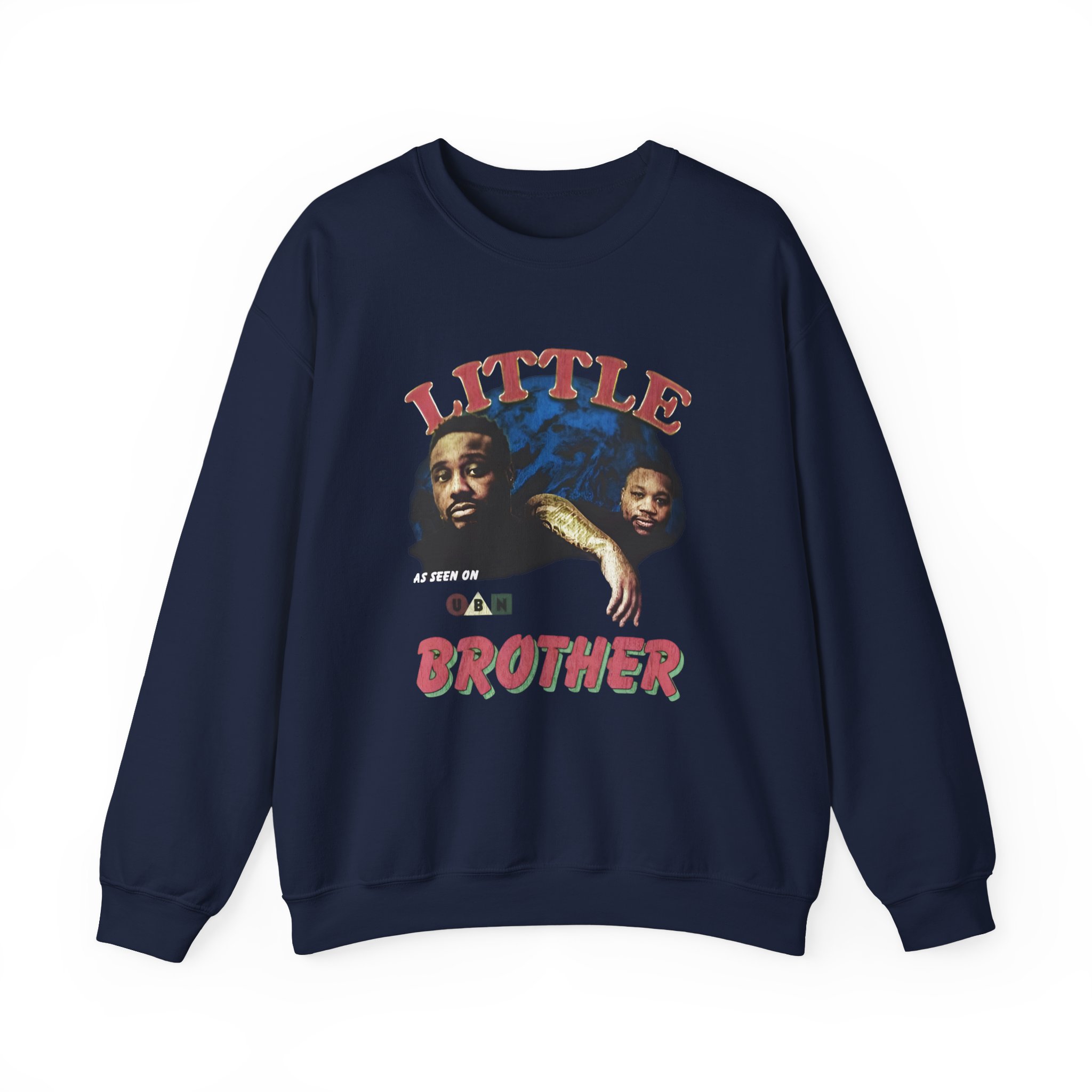 Little Brother Vintage Photo Unisex Heavy Blendâ„¢ Crewneck Sweatshirt