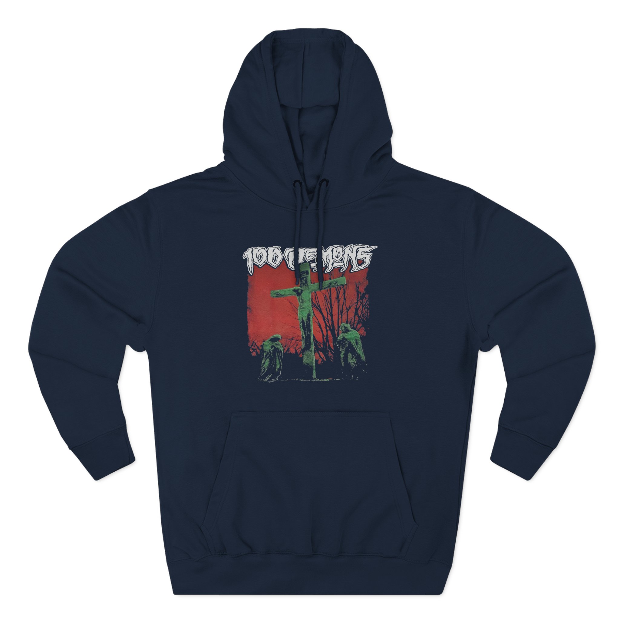 100 Demons Three-Panel Fleece Hoodie