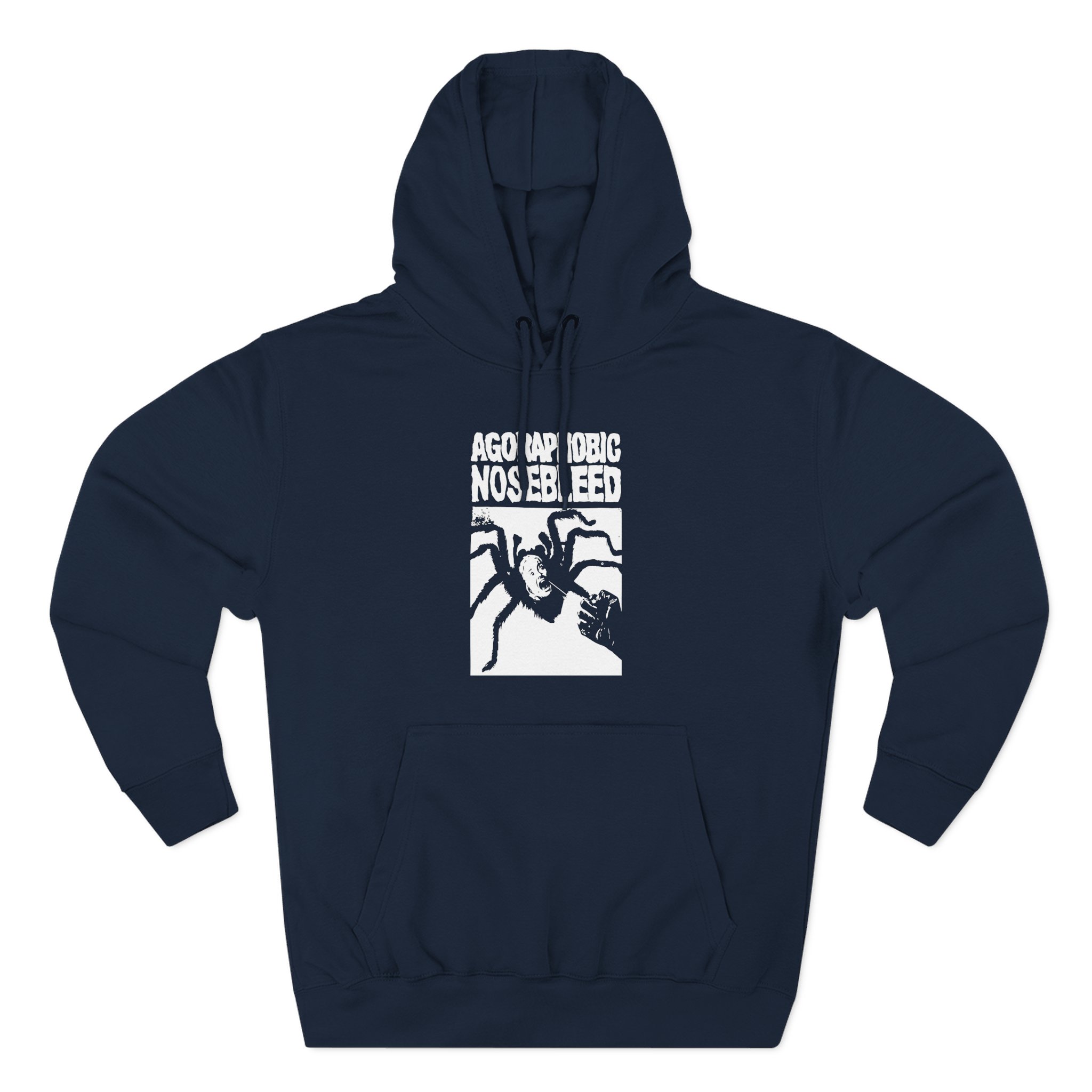 Agoraphobic Nosebleed Spider Three-Panel Fleece Hoodie