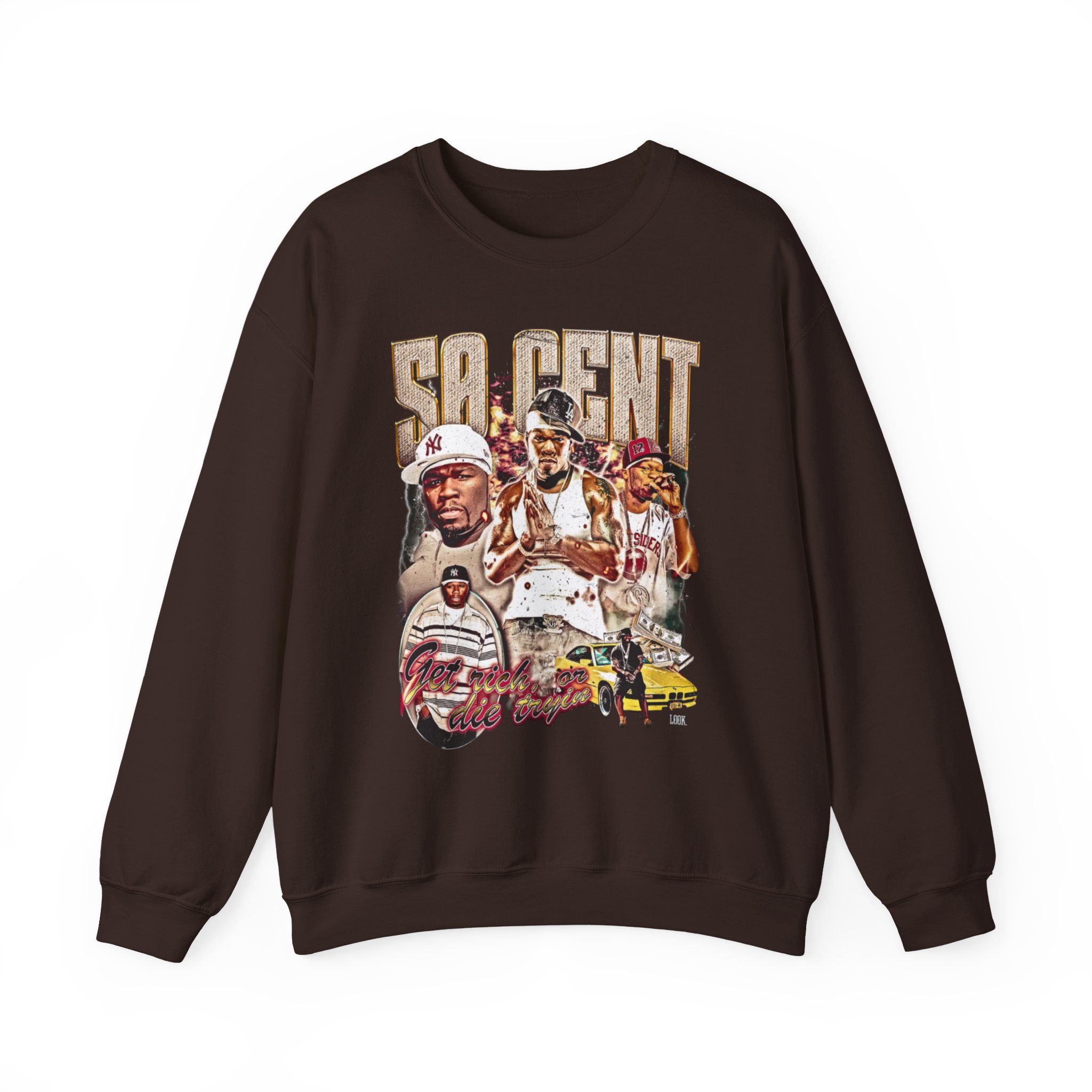 50 Cent Get Rich or Die Tryin Unisex Heavy Blendâ„¢ Crewneck Sweatshirt