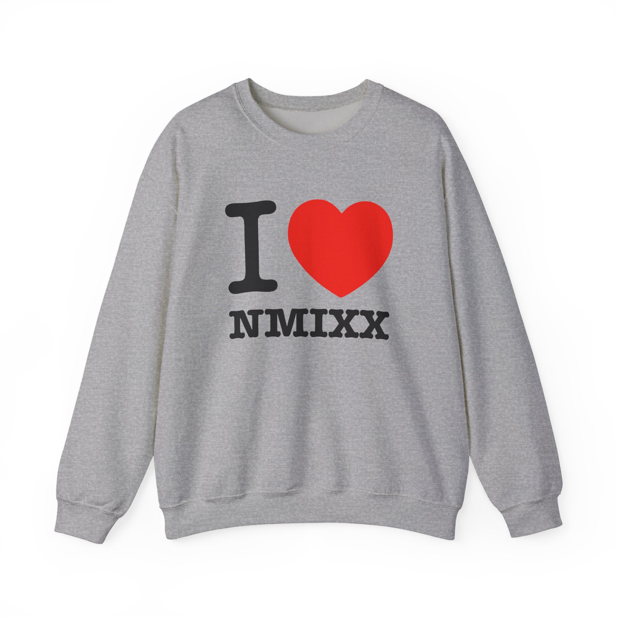 I Love Nmixx Unisex Heavy Blendâ„¢ Crewneck Sweatshirt