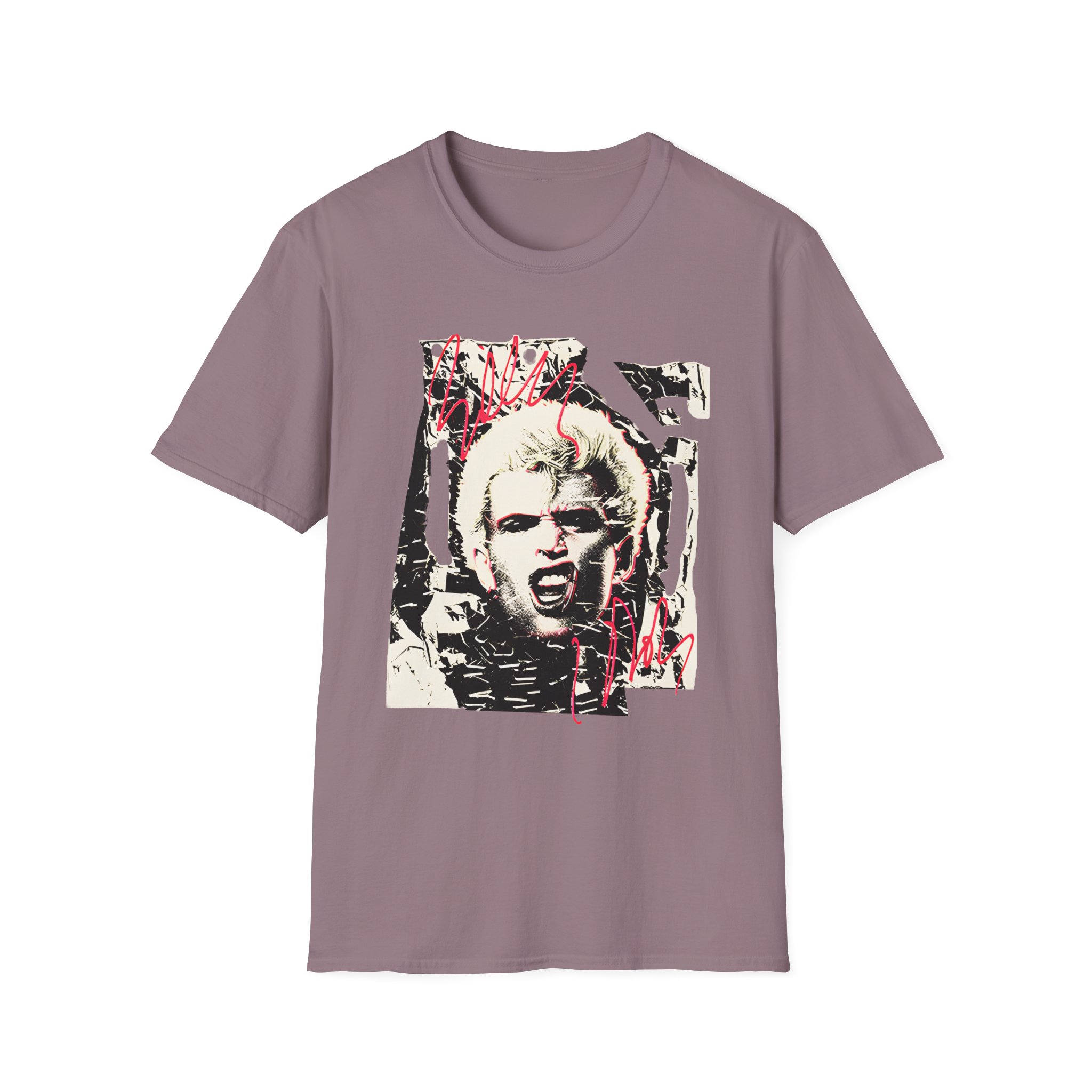 Billy Idol Shattered Photo Unisex Softstyle T-Shirt