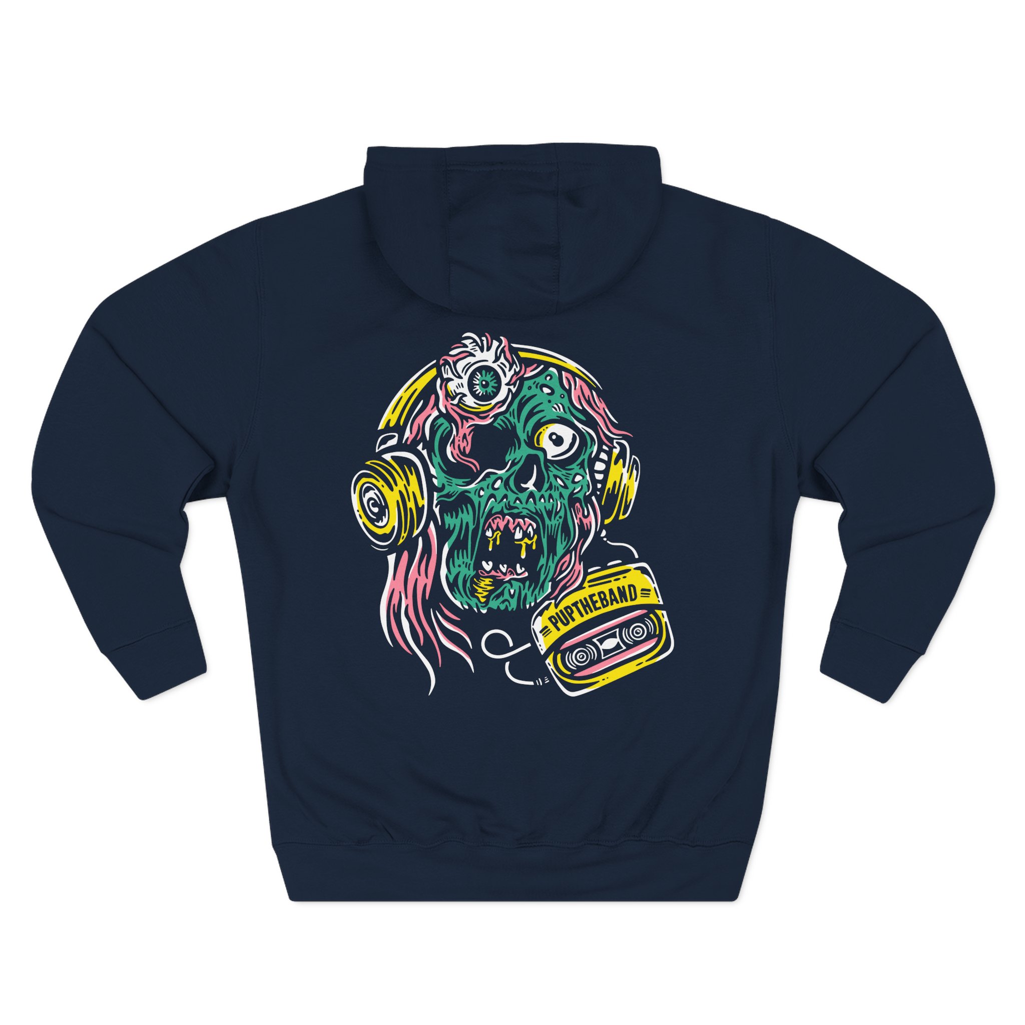Pup Zombie Three-Panel Fleece Hoodie