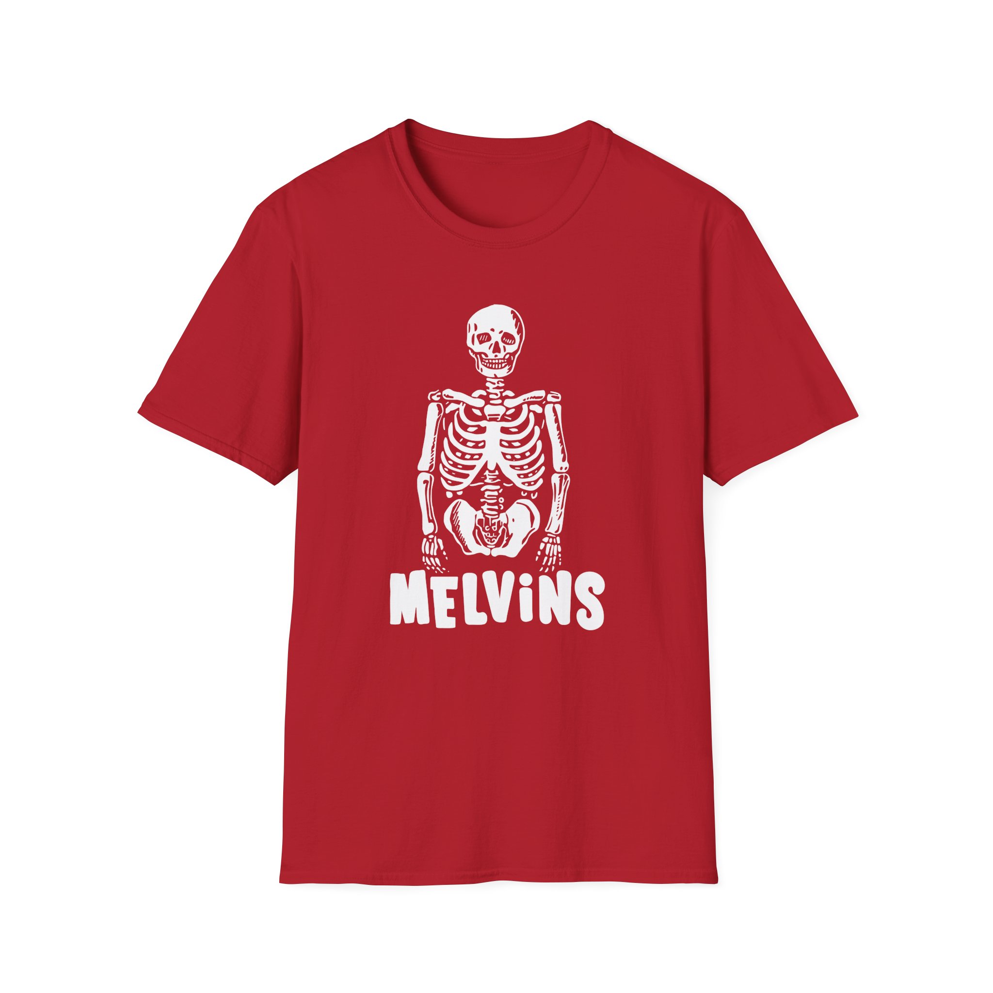 Melvins Skeleton Logo Unisex Softstyle T-Shirt