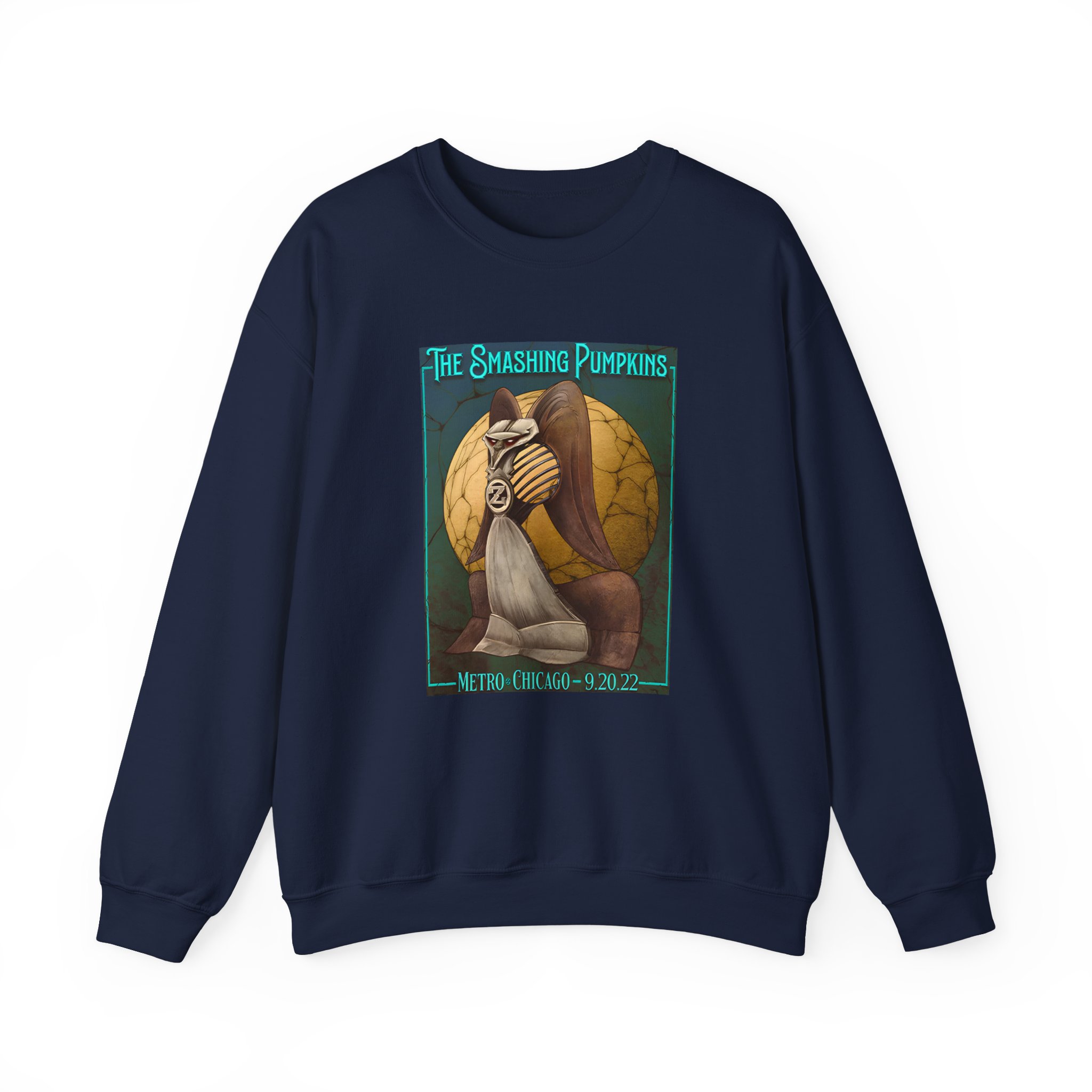 The Smashing Pumpkins Chicago Radio Unisex Heavy Blendâ„¢ Crewneck Sweatshirt