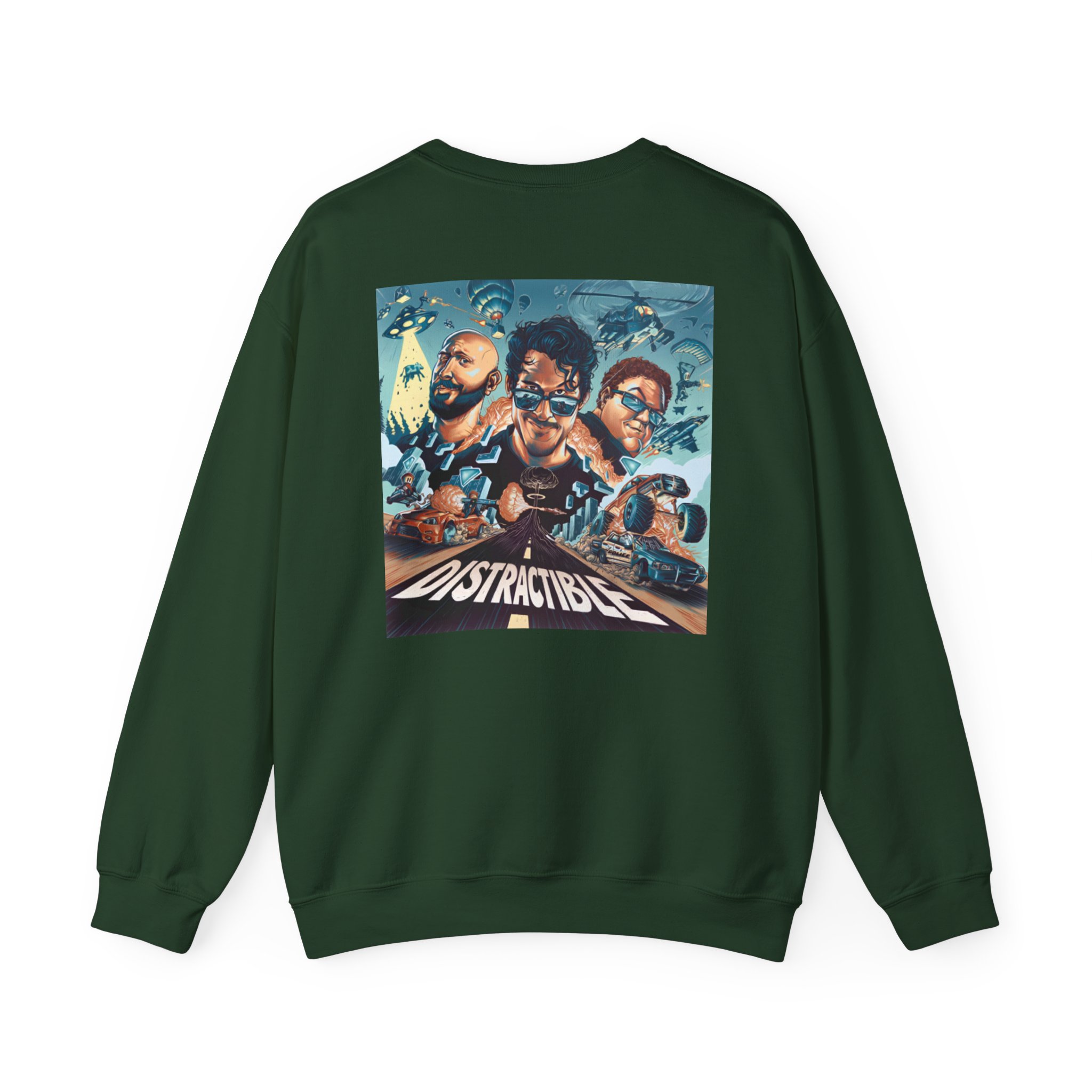 Distractible Unisex Heavy Blendâ„¢ Crewneck Sweatshirt