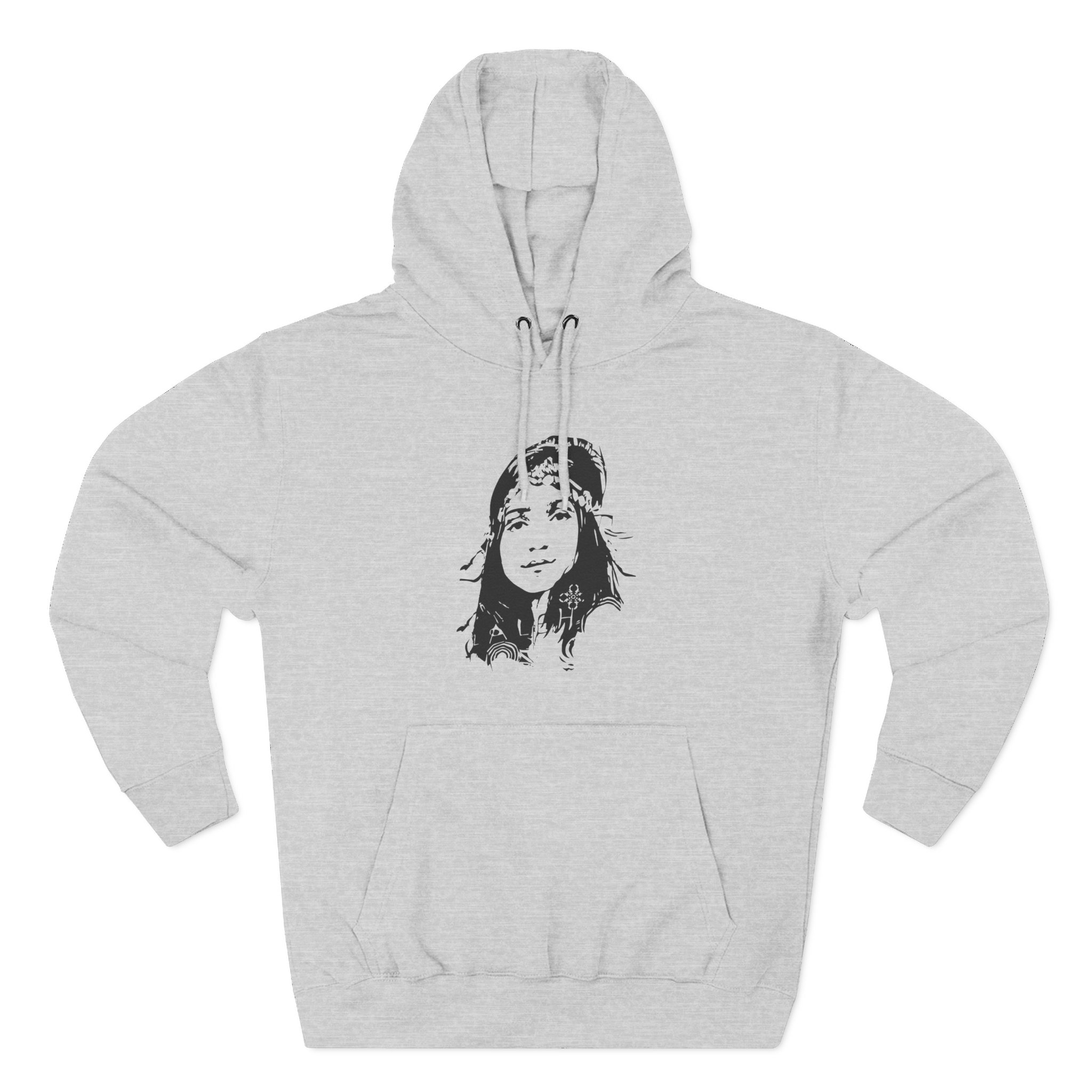Laleh Three-Panel Fleece Hoodie