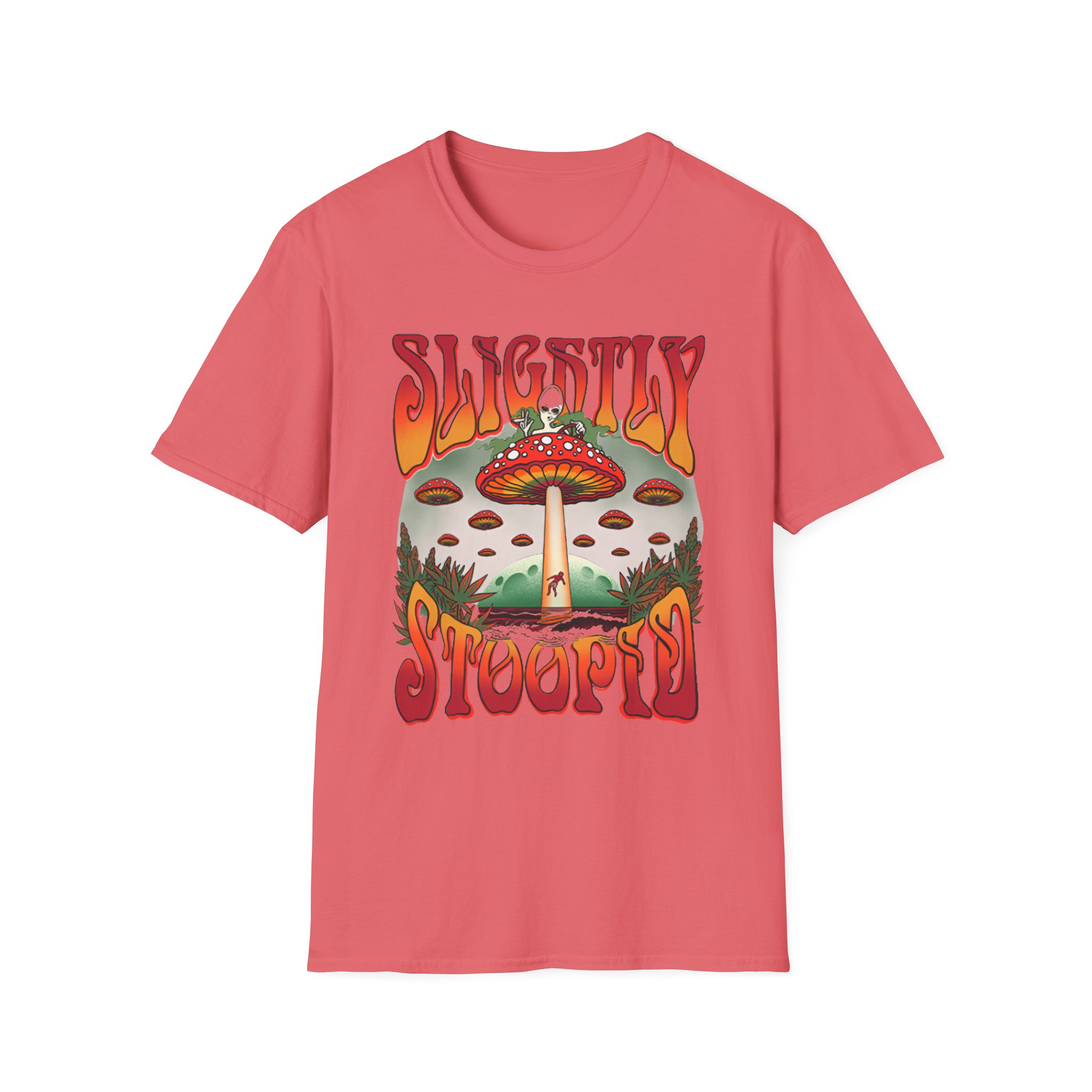 Slightly Stoopid Mushroom Ufo Unisex Softstyle T-Shirt
