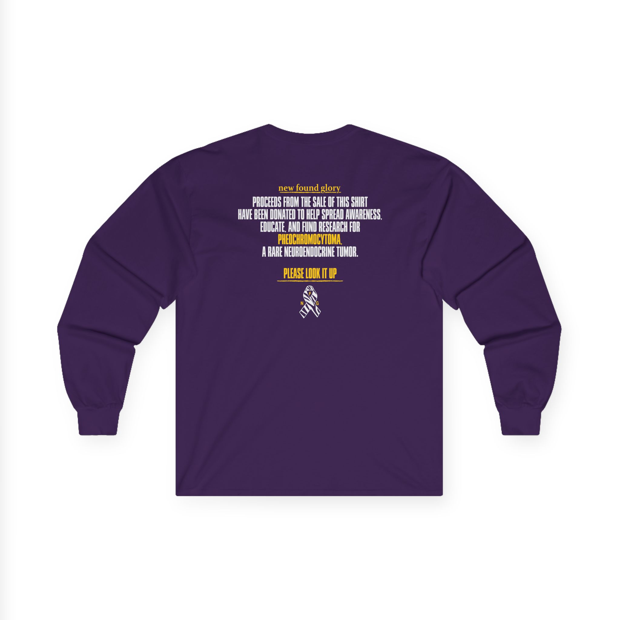 New Found Glory Pheochromocytoma Charity Unisex Ultra Cotton Long Sleeve Tee