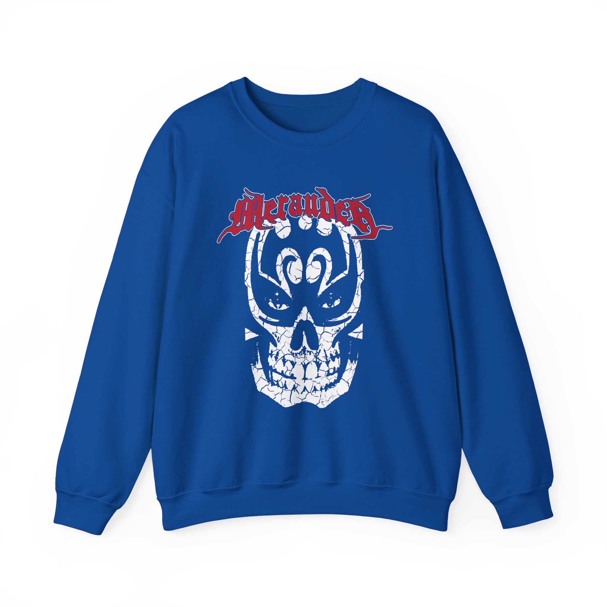 Merauder Cracked Skull Unisex Heavy Blendâ„¢ Crewneck Sweatshirt
