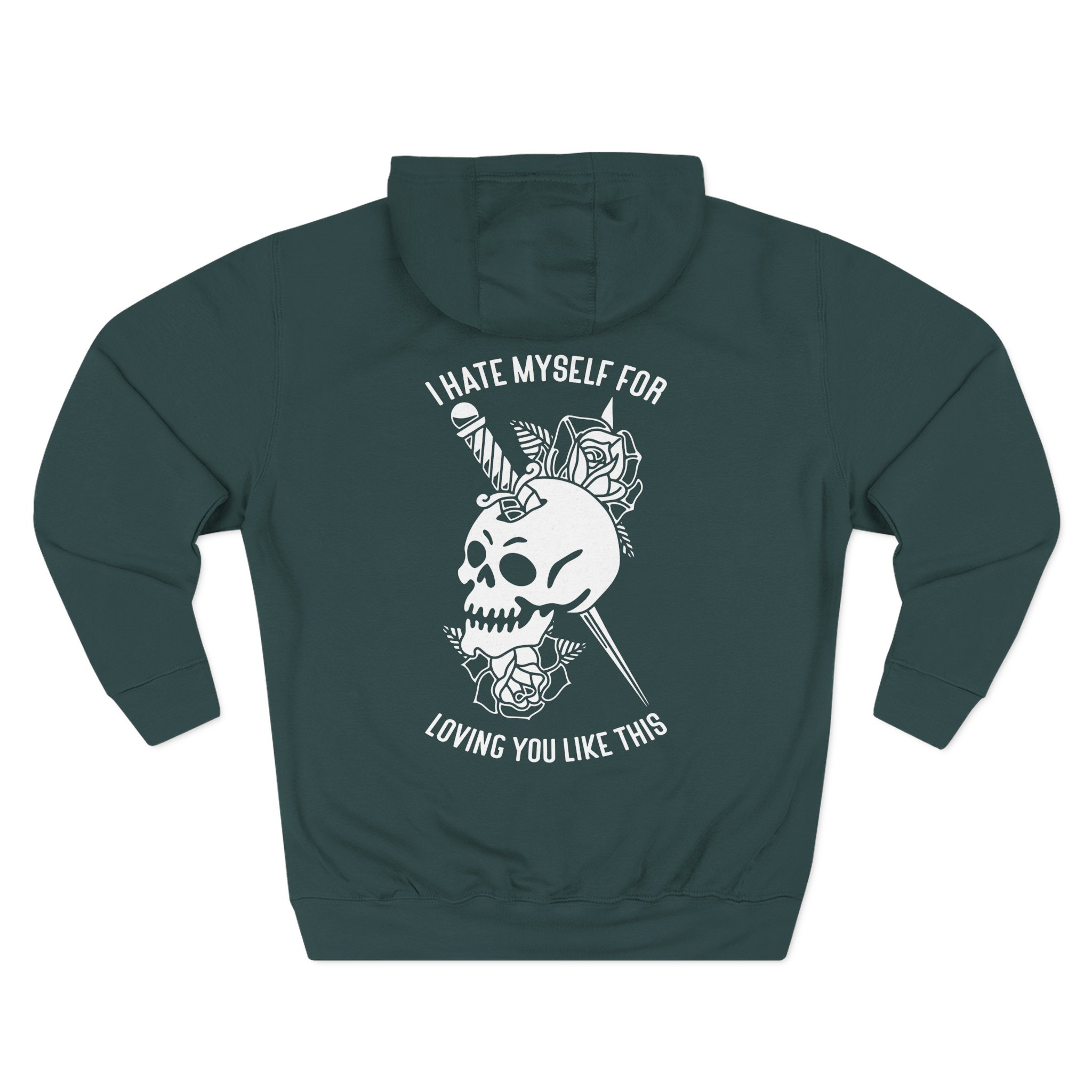 Bayside Dagger Skull Three-Panel Fleece Hoodie