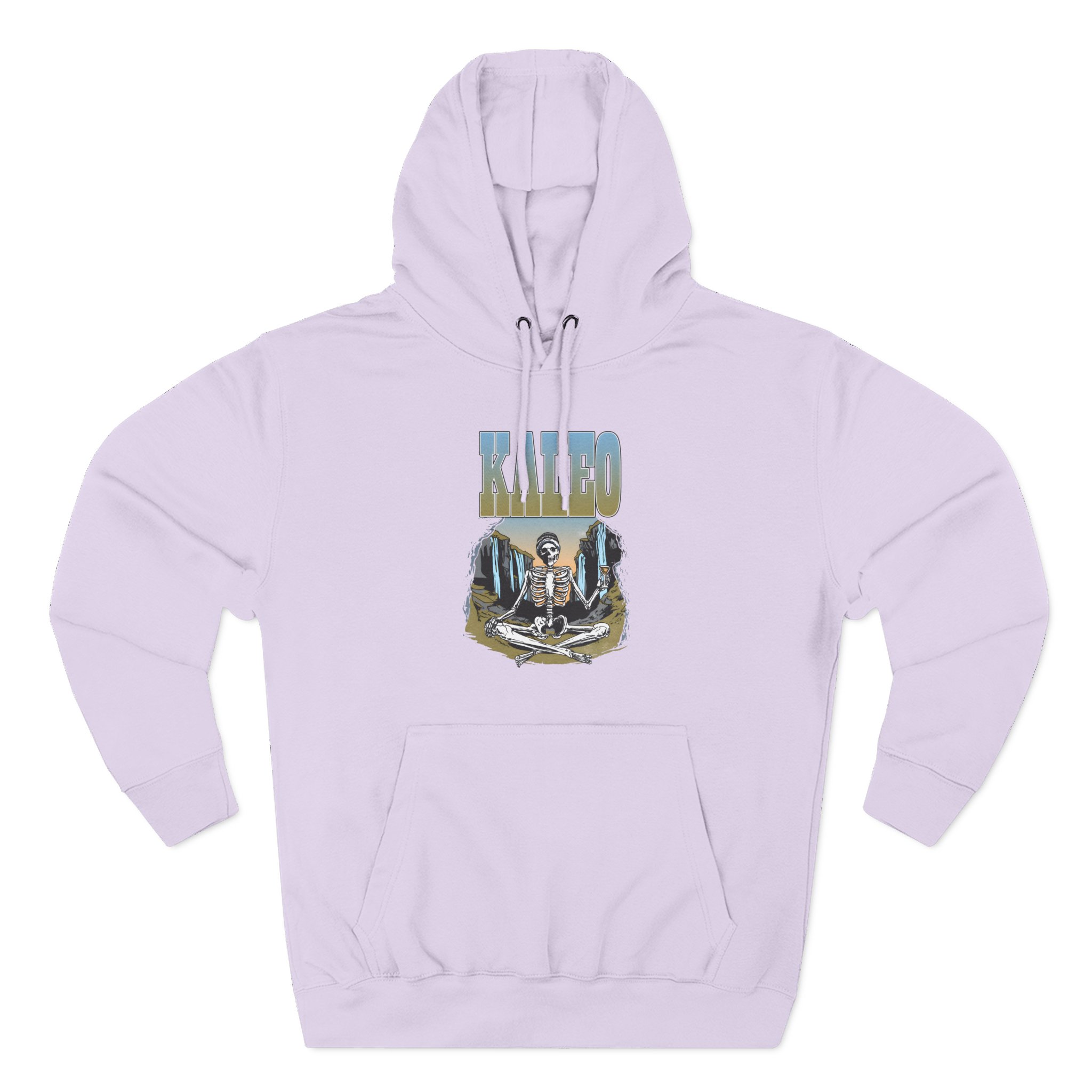 Kaleo Meditating Skeleton Three-Panel Fleece Hoodie