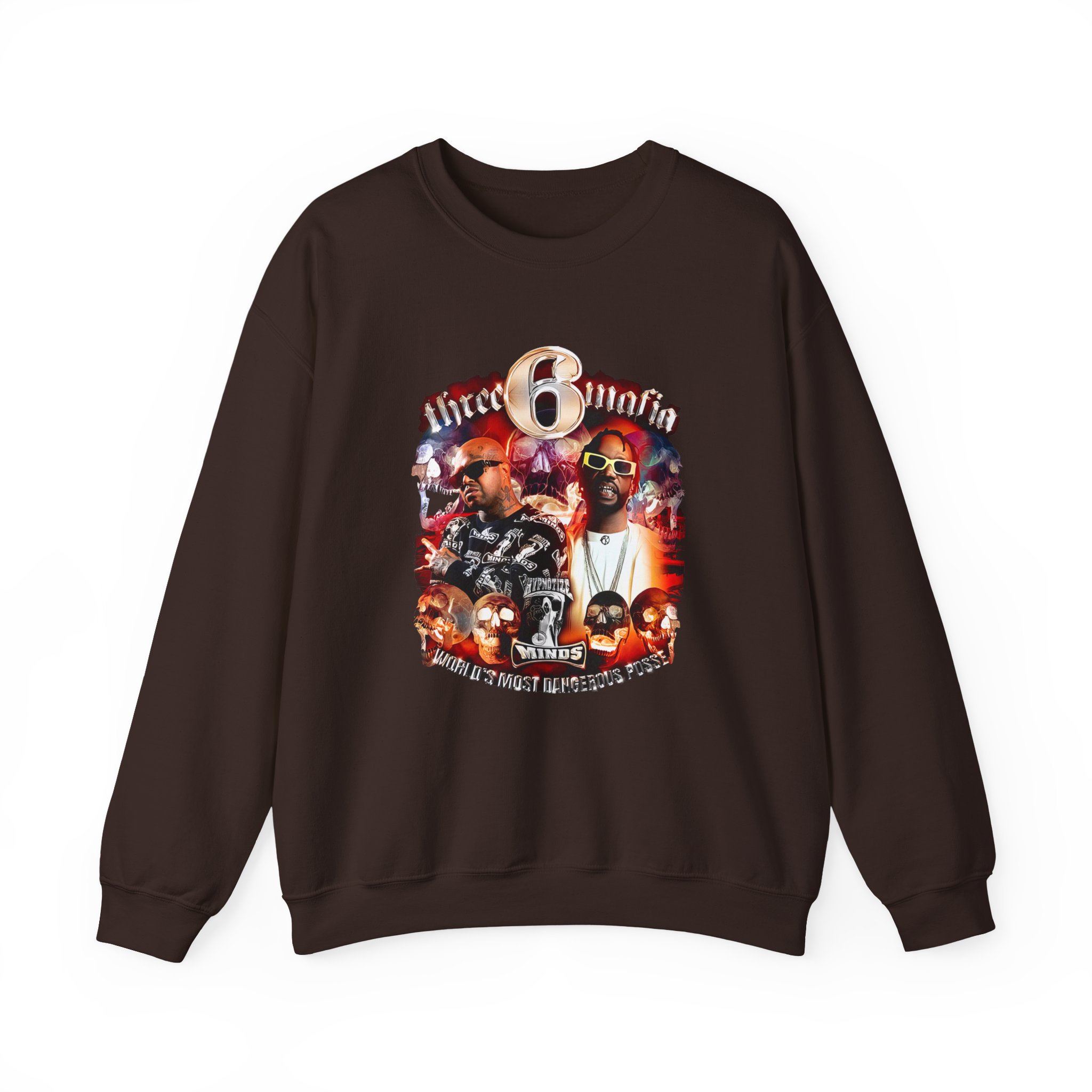 Three 6 Mafia Side 2 Side Unisex Heavy Blendâ„¢ Crewneck Sweatshirt