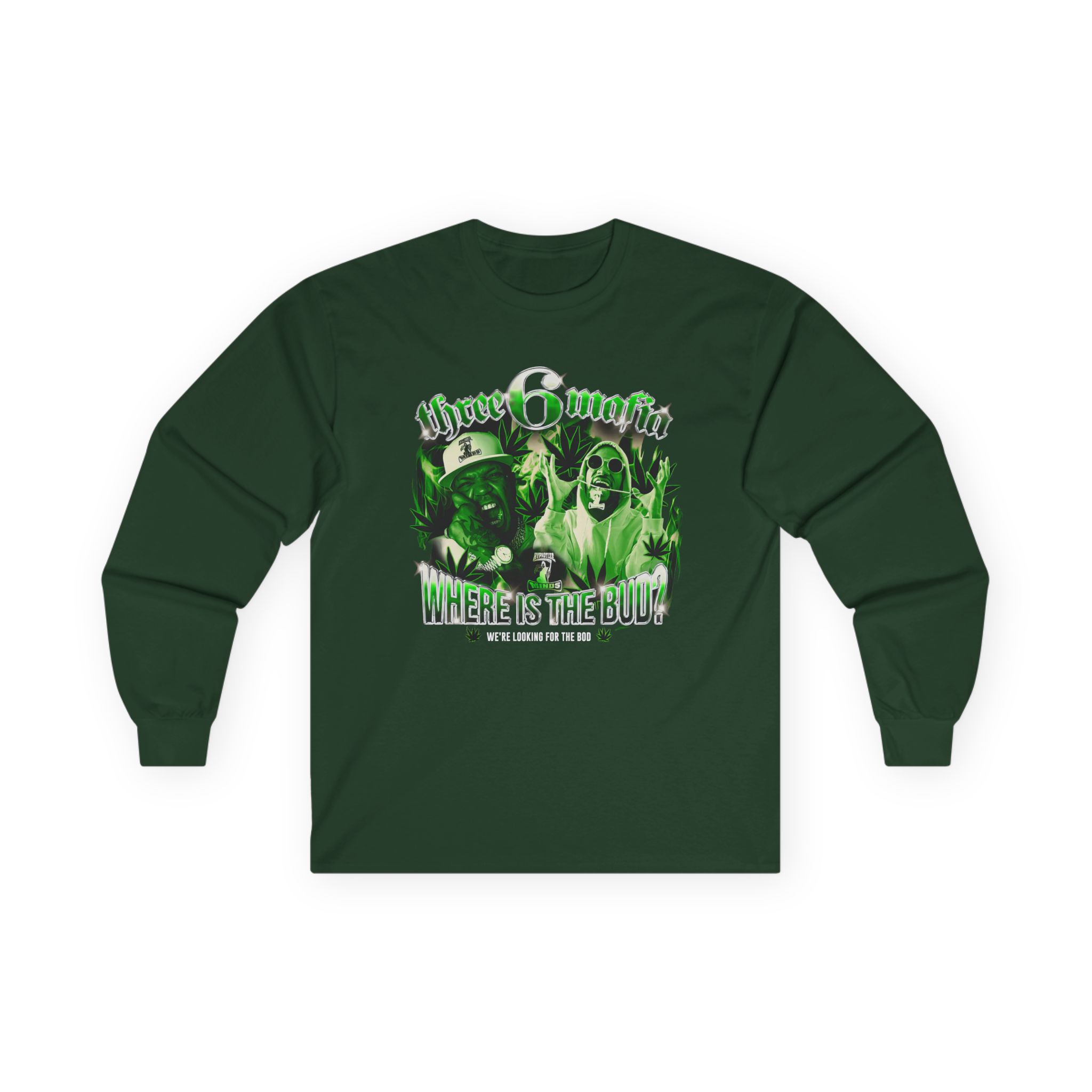 Three 6 Mafia Where is the Bud? Unisex Ultra Cotton Long Sleeve Tee