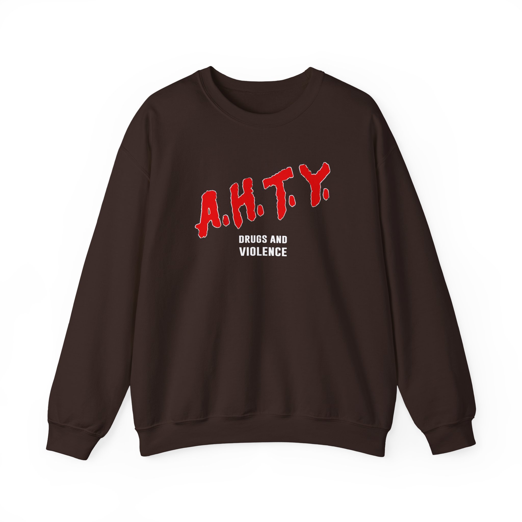 All Hail the Yeti Drugs and Violence Unisex Heavy Blendâ„¢ Crewneck Sweatshirt