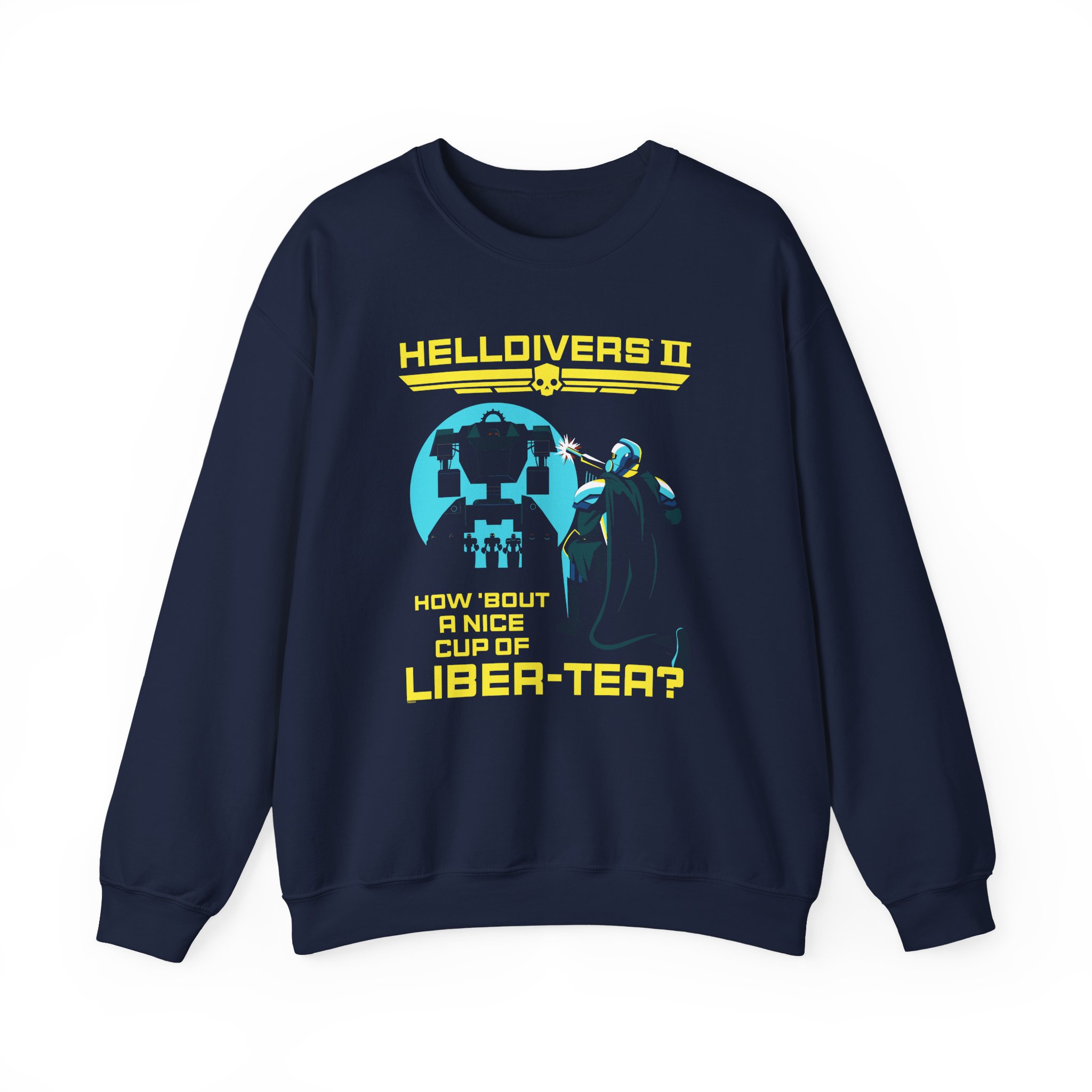 Helldivers Cup of Liber-tea Unisex Heavy Blendâ„¢ Crewneck Sweatshirt