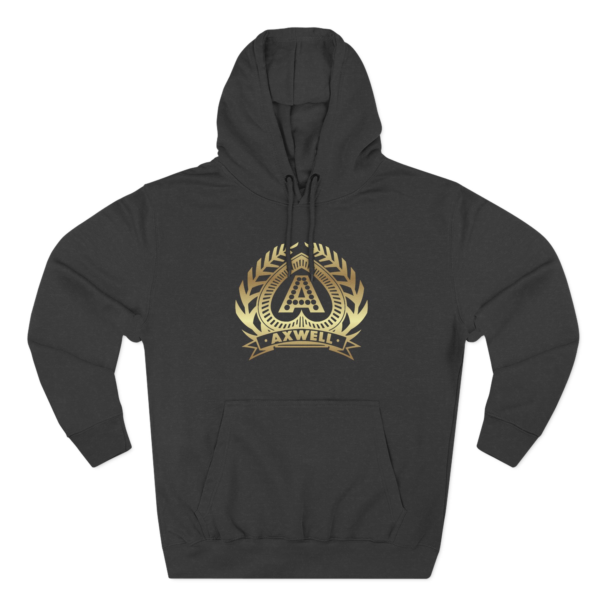 Axwell Logo Three-Panel Fleece Hoodie