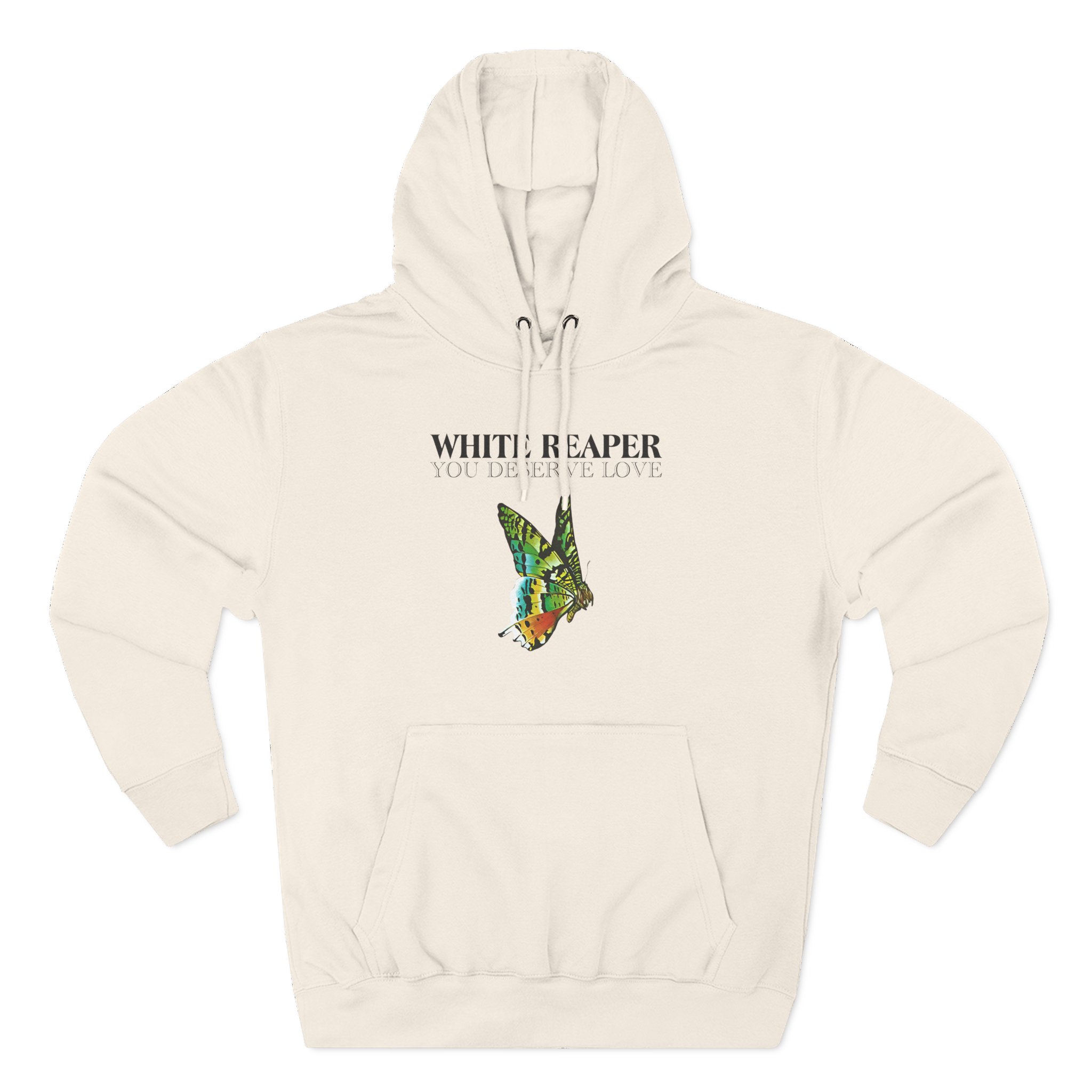 White Reaper Three-Panel Fleece Hoodie