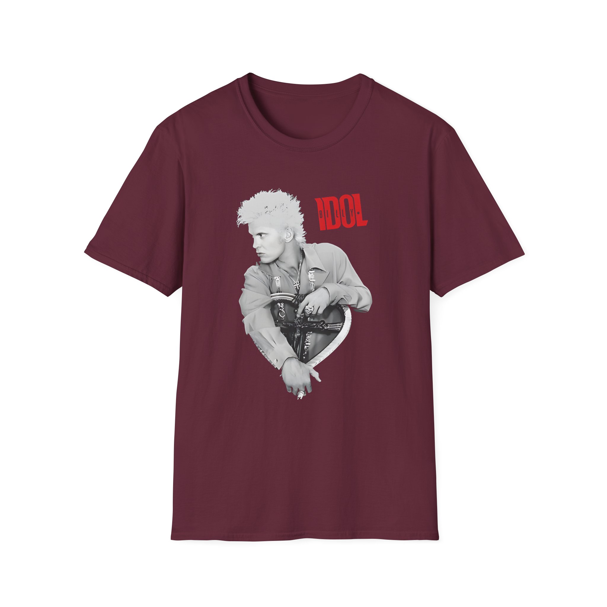 Billy Idol Heart Unisex Softstyle T-Shirt