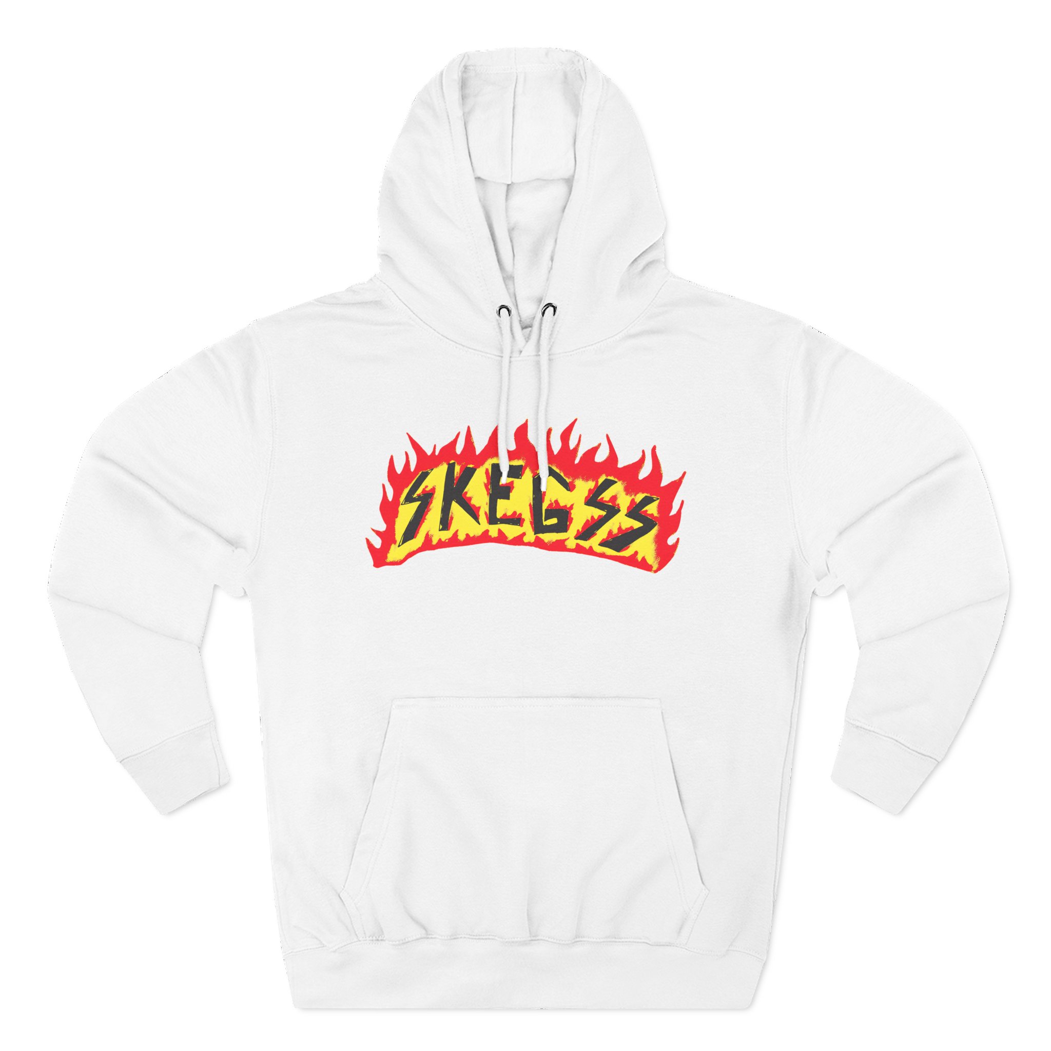 Skegss Flame Logo Three-Panel Fleece Hoodie