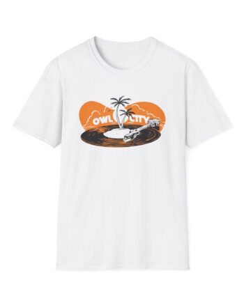 Owl City Beach Vinyl Unisex Softstyle T-Shirt