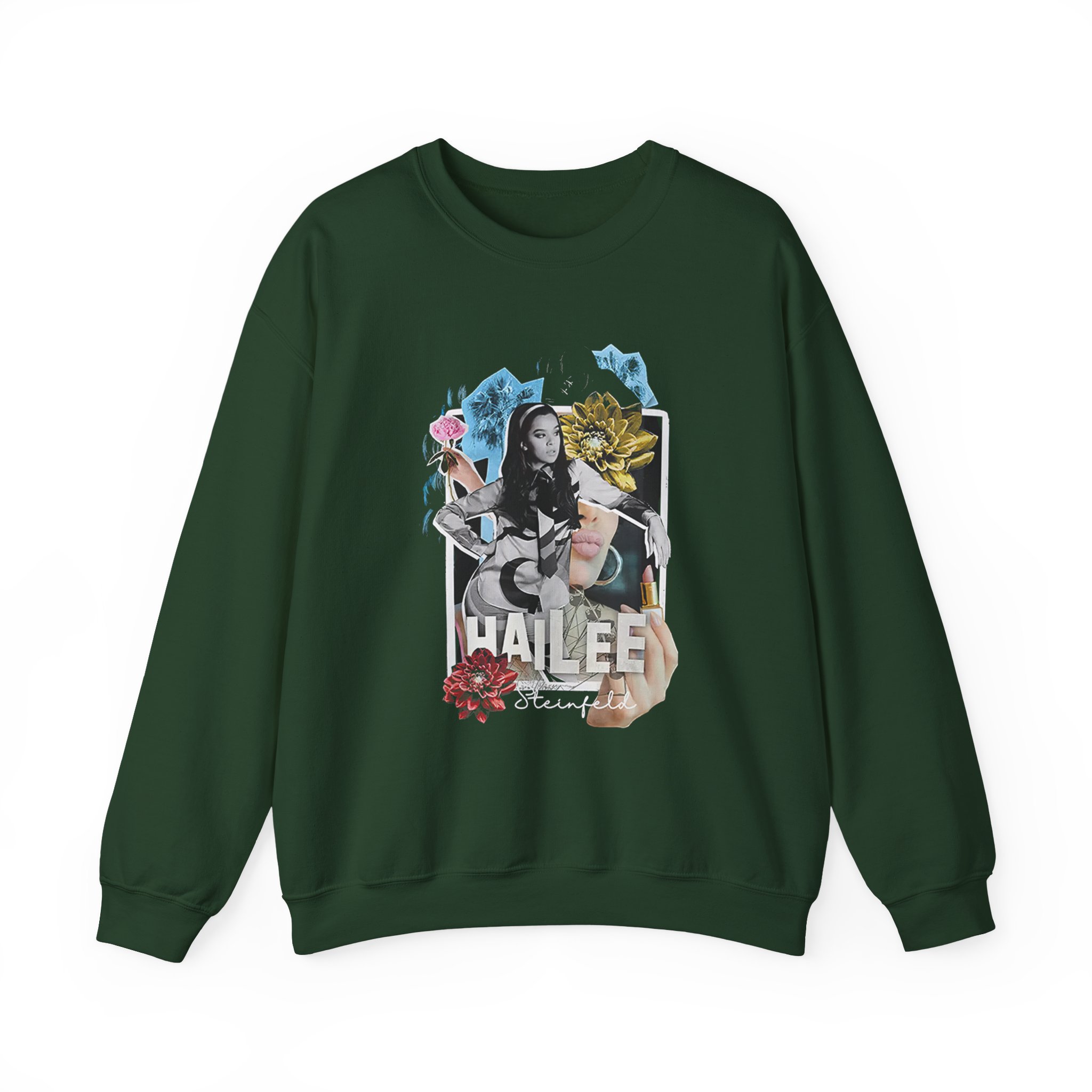 Hailee Steinfeld Retro Collage Unisex Heavy Blendâ„¢ Crewneck Sweatshirt
